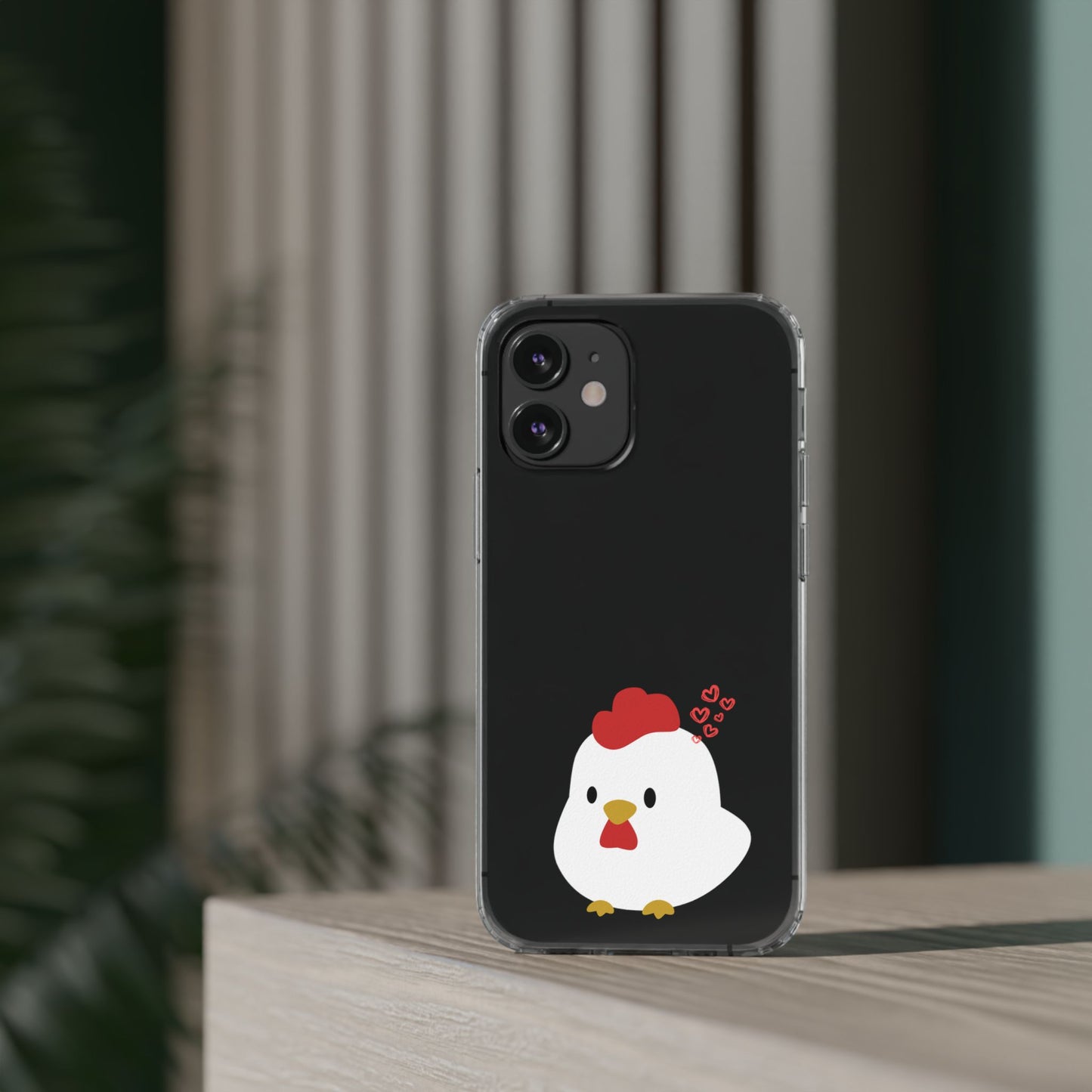 Coque transparente en forme de poulet, adorable coque pour amoureux des animaux, cadeau pour enfants, décoration de ferme, cadeau d'anniversaire