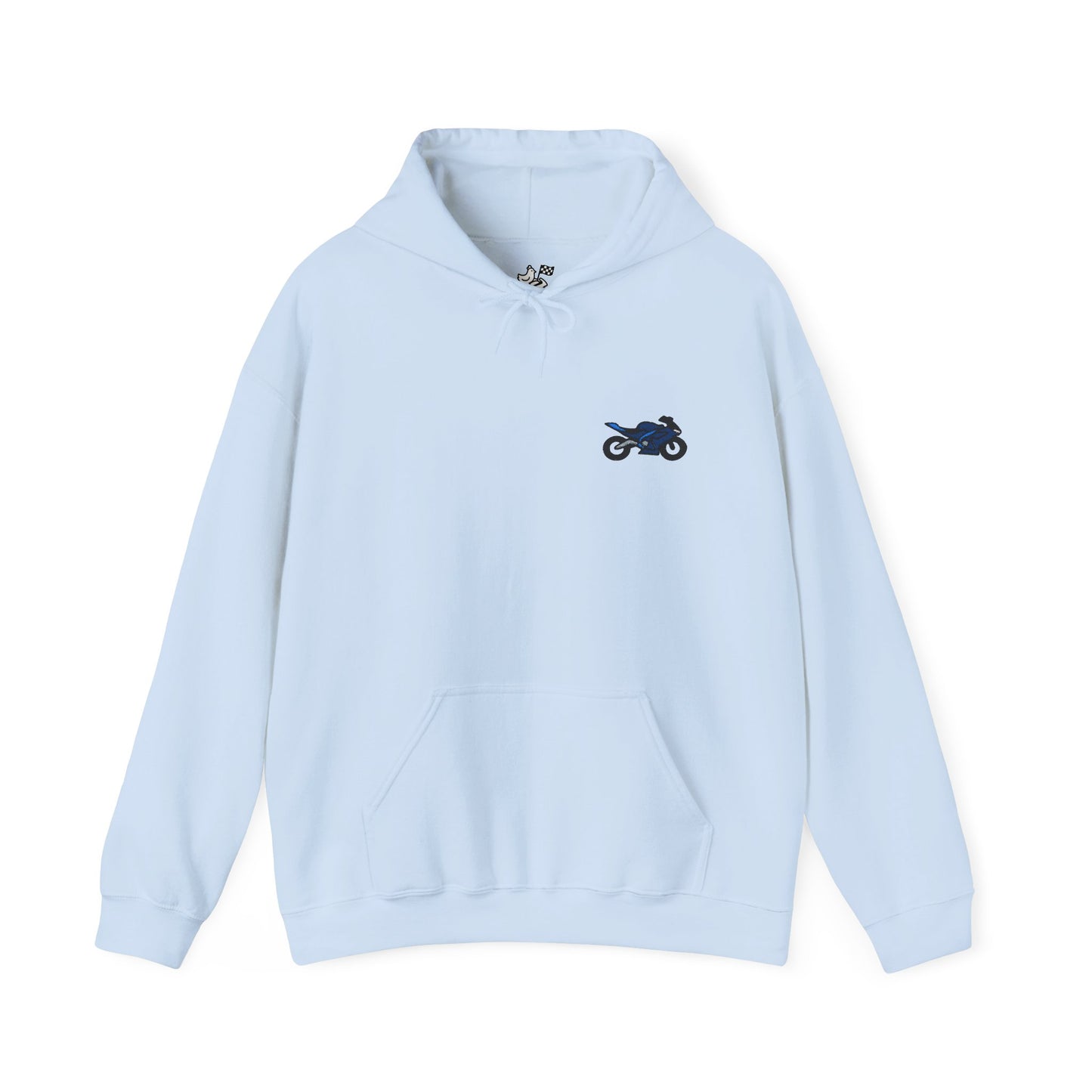 Yamaha inspired Embroidery Minimalist Graphic Hoodie for Casual Style