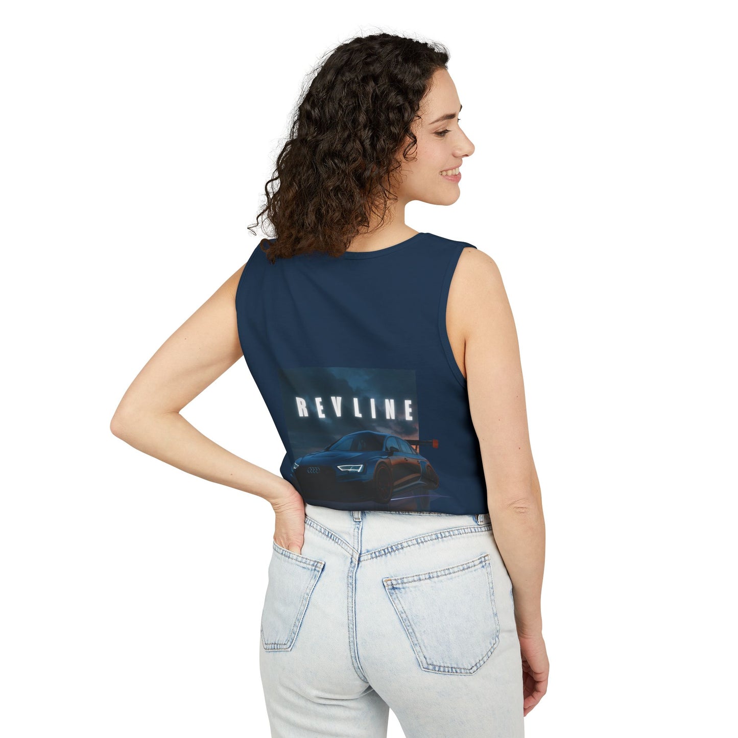 Revline Racing Inspired- Unisex Garment-Dyed Tank Top