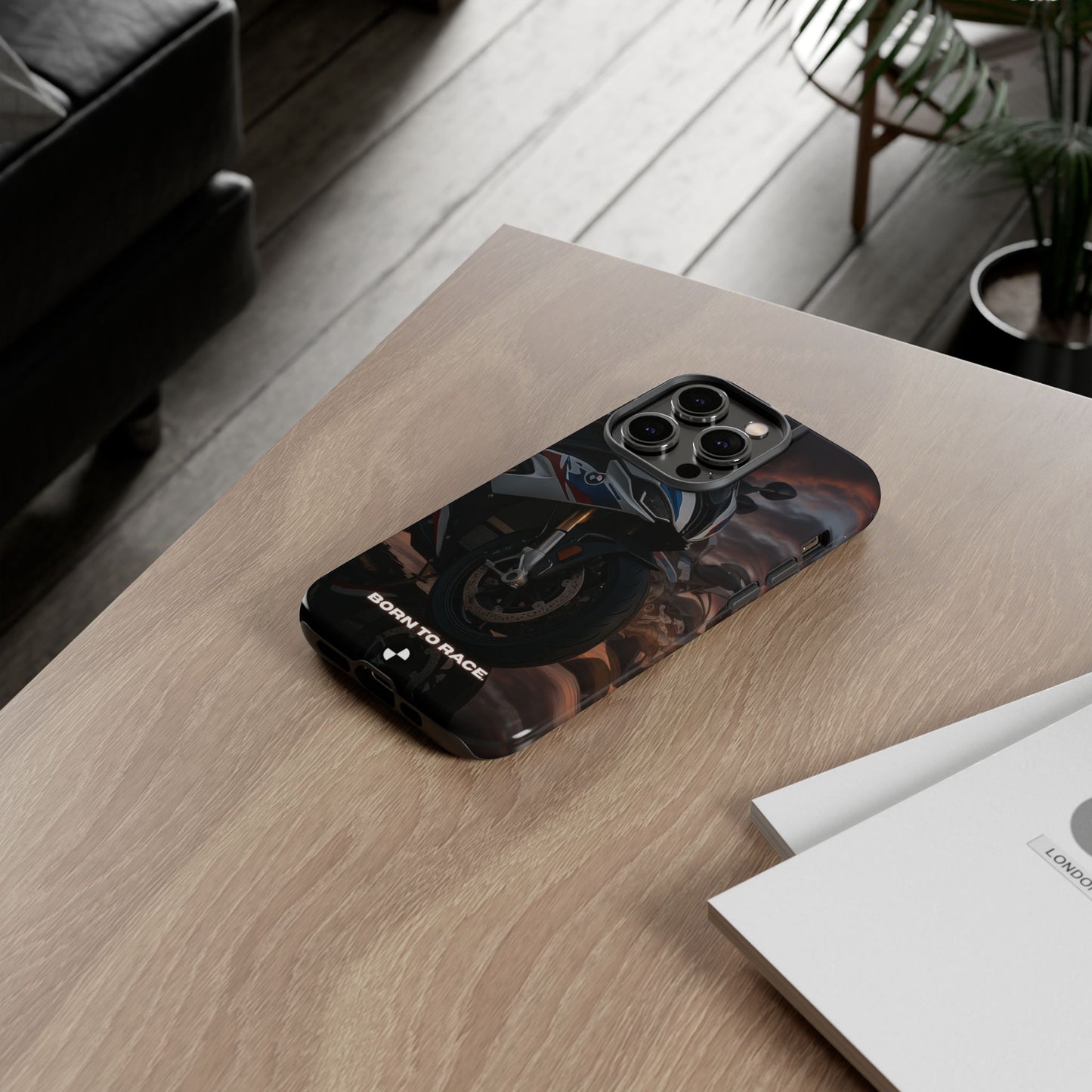 Coque de téléphone pour moto BMW – Design Born to Race