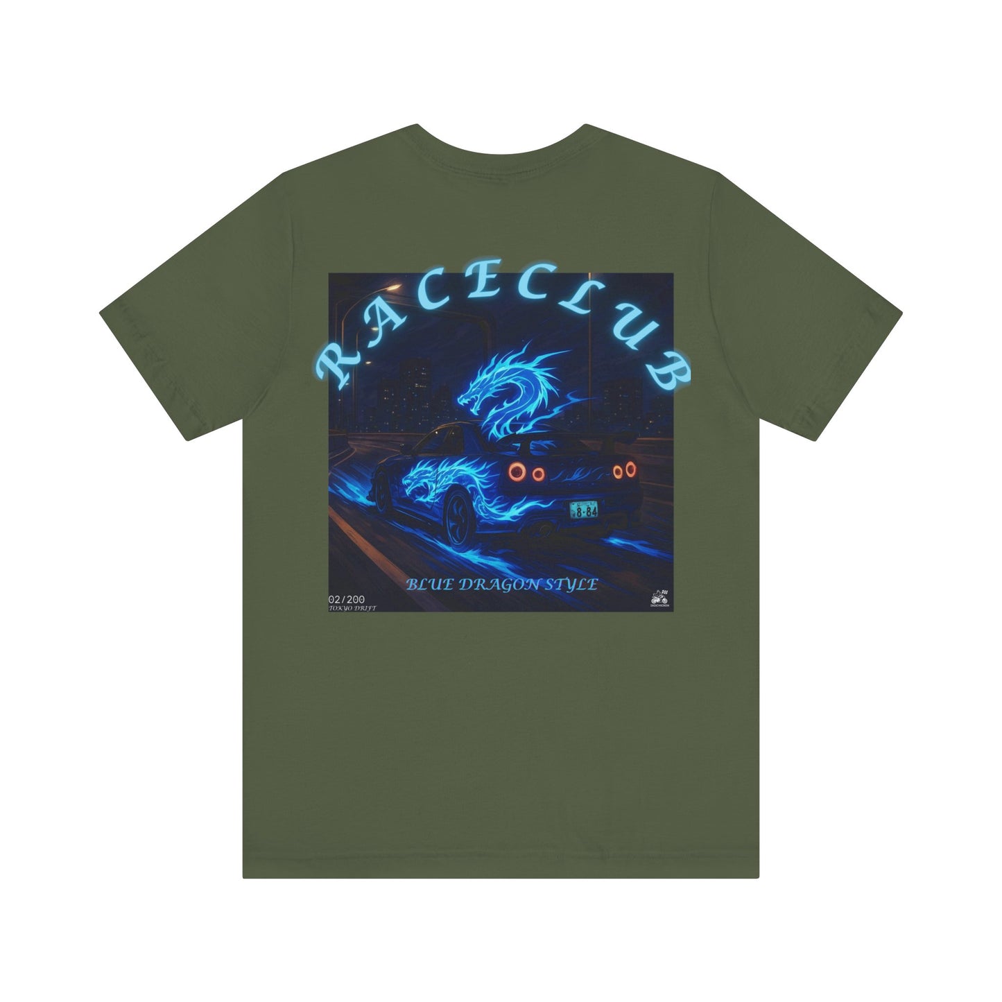 Blue Dragon Race Club Unisex Jersey Tee - Perfect Gift for Car Enthusiasts