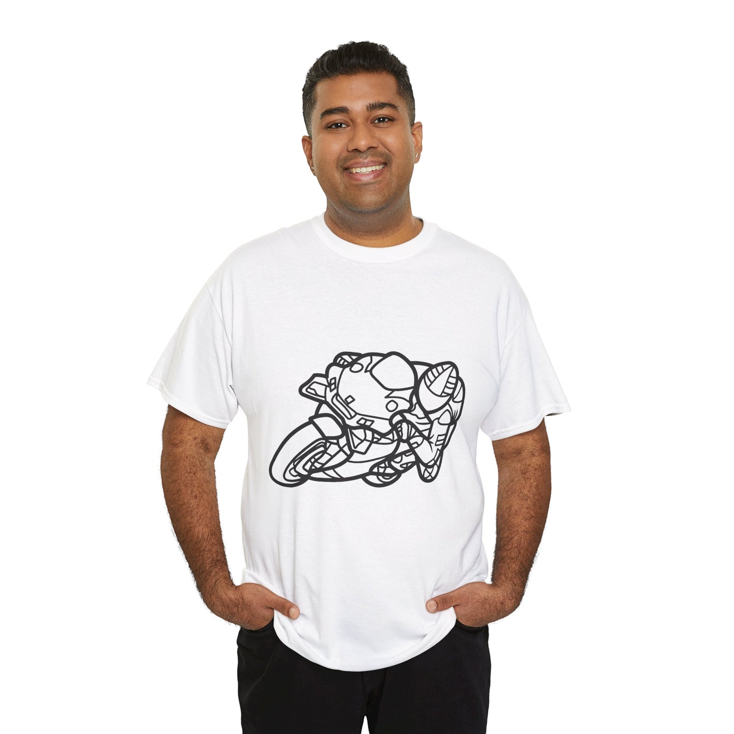 Motorcycle Adventure Tee - Shift and Go, Unisex Heavy Cotton T-Shirt, Biker Gift, Casual Wear, Motorbike Lover Apparel, Ride in Style