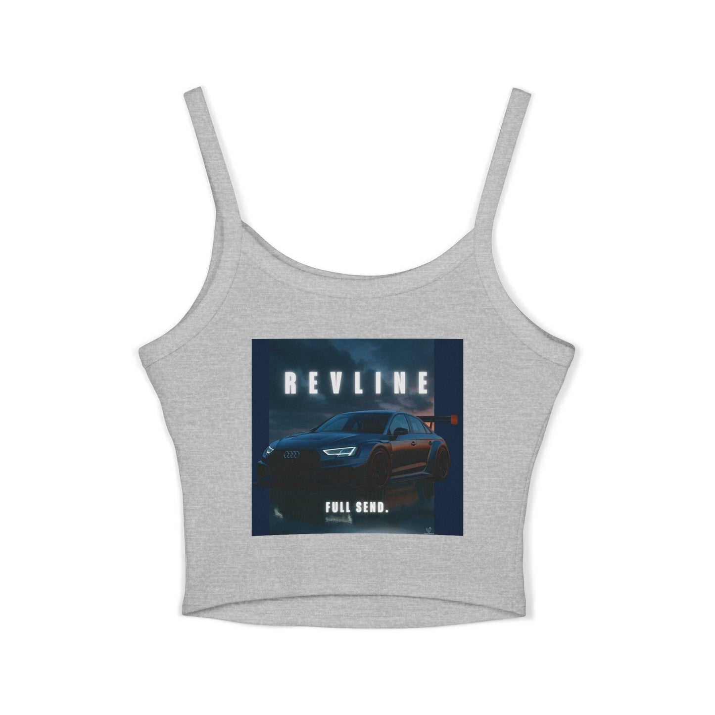 Audi Racing Inspired Backprint Spaghetti Strap Tank Top