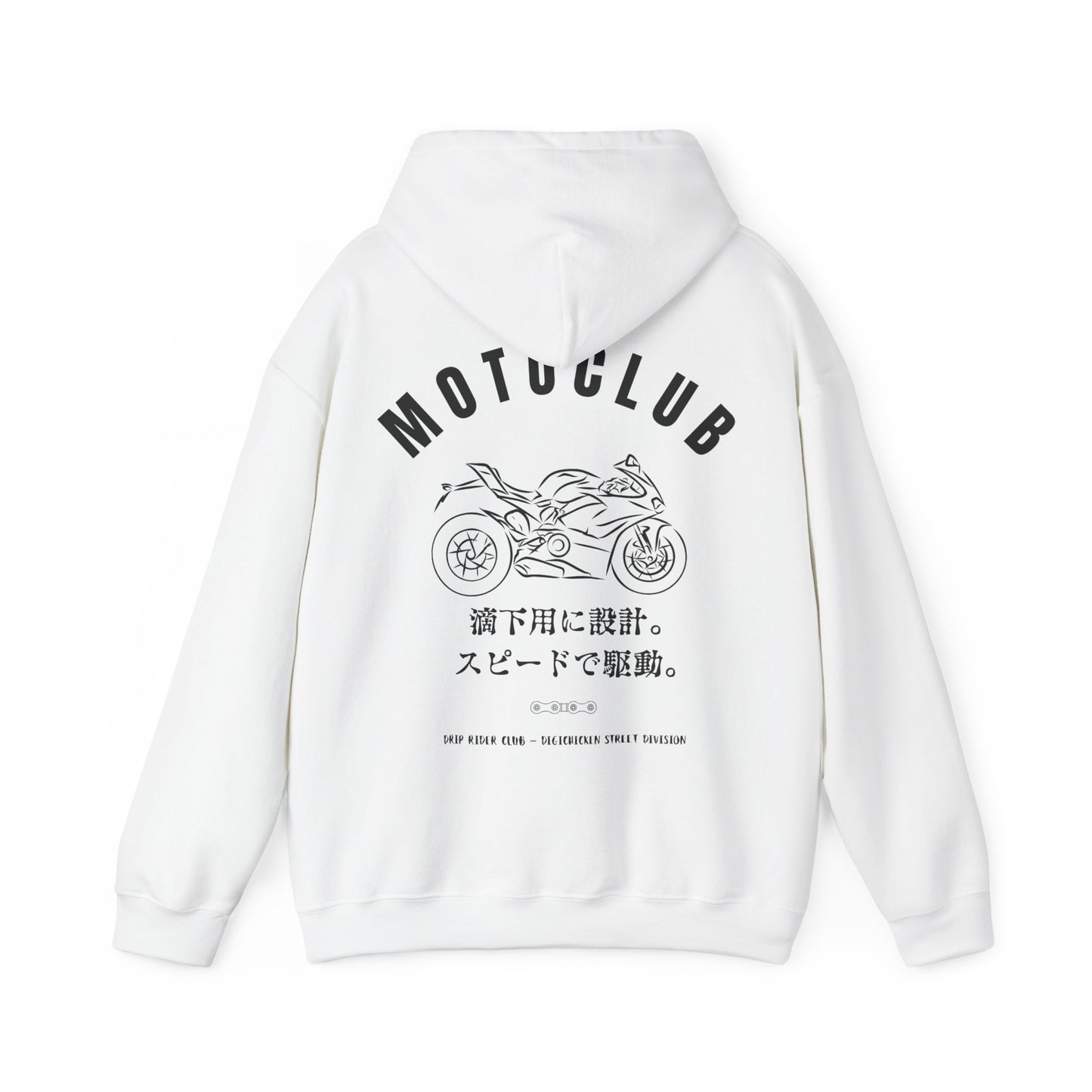 MOTOCLUB Unisex Heavy Blend™ Hooded Sweatshirt - Moto Club Graphic Hoodie for Motorcycle Enthusiasts