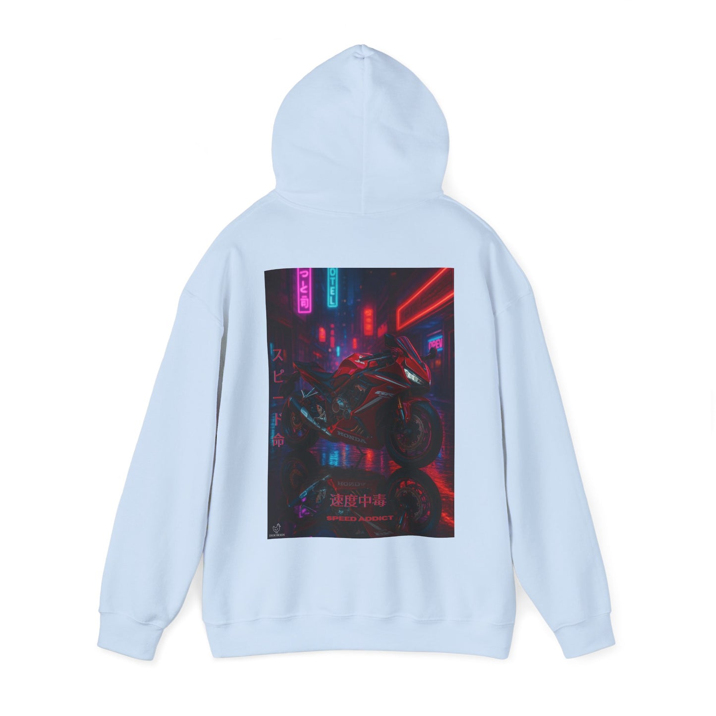 650r Motorcycle Urban Vibes Unisex Hoodie - Neon Night Design