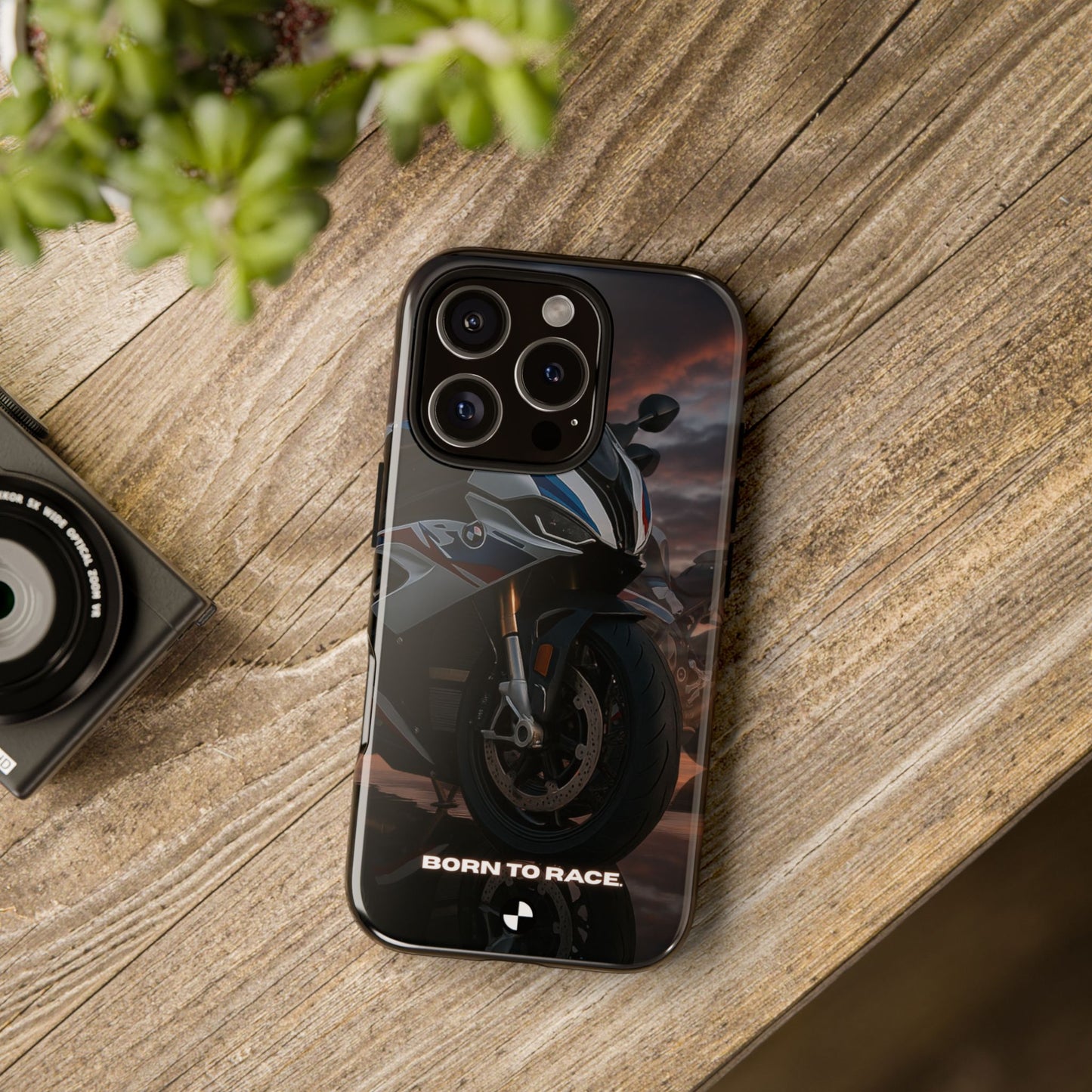 Coque de téléphone pour moto BMW – Design Born to Race