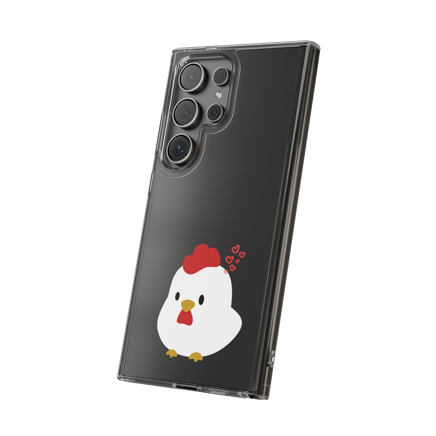 Coque transparente en forme de poulet, adorable coque pour amoureux des animaux, cadeau pour enfants, décoration de ferme, cadeau d'anniversaire