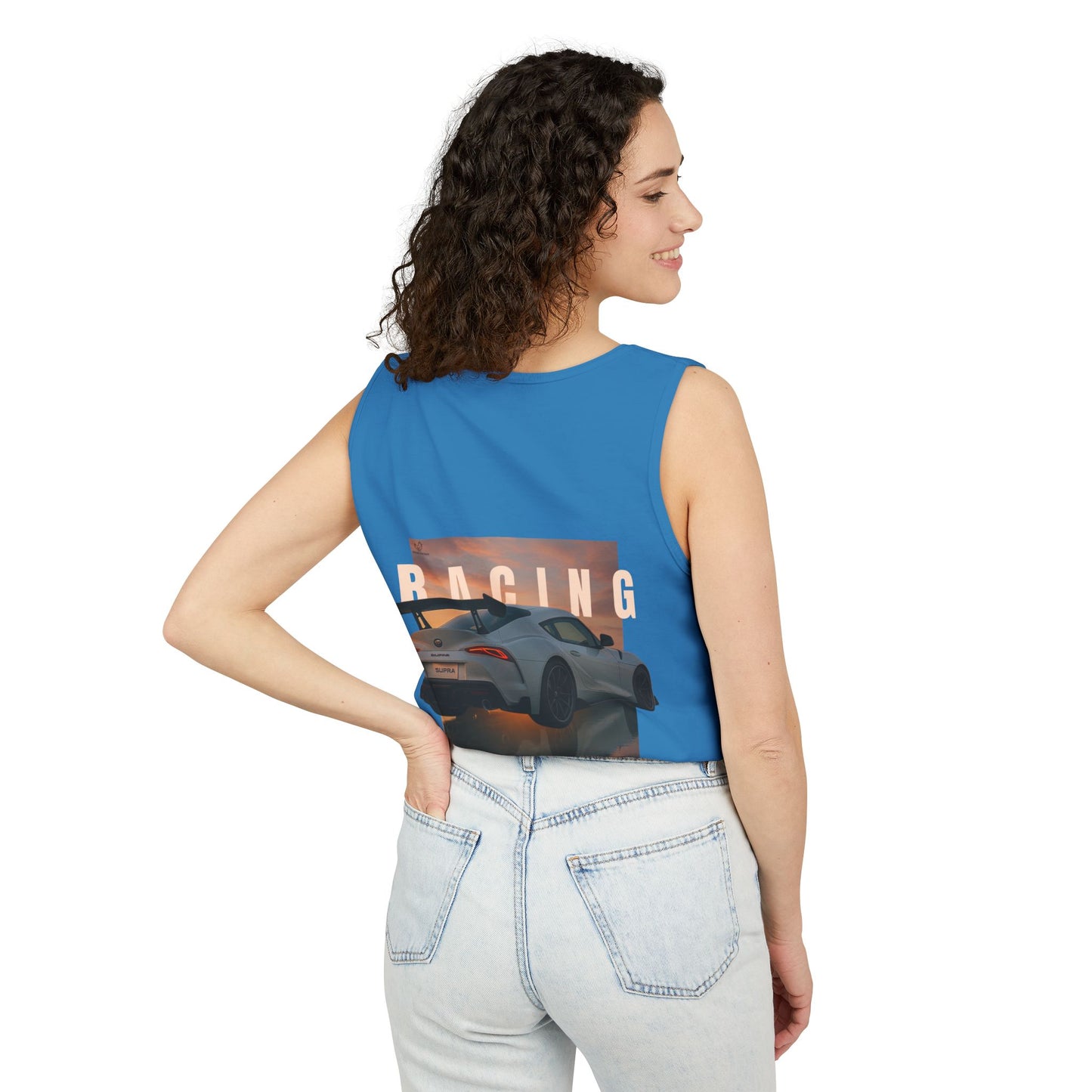 Racing Stututu Car - Unisex Garment-Dyed Tank Top