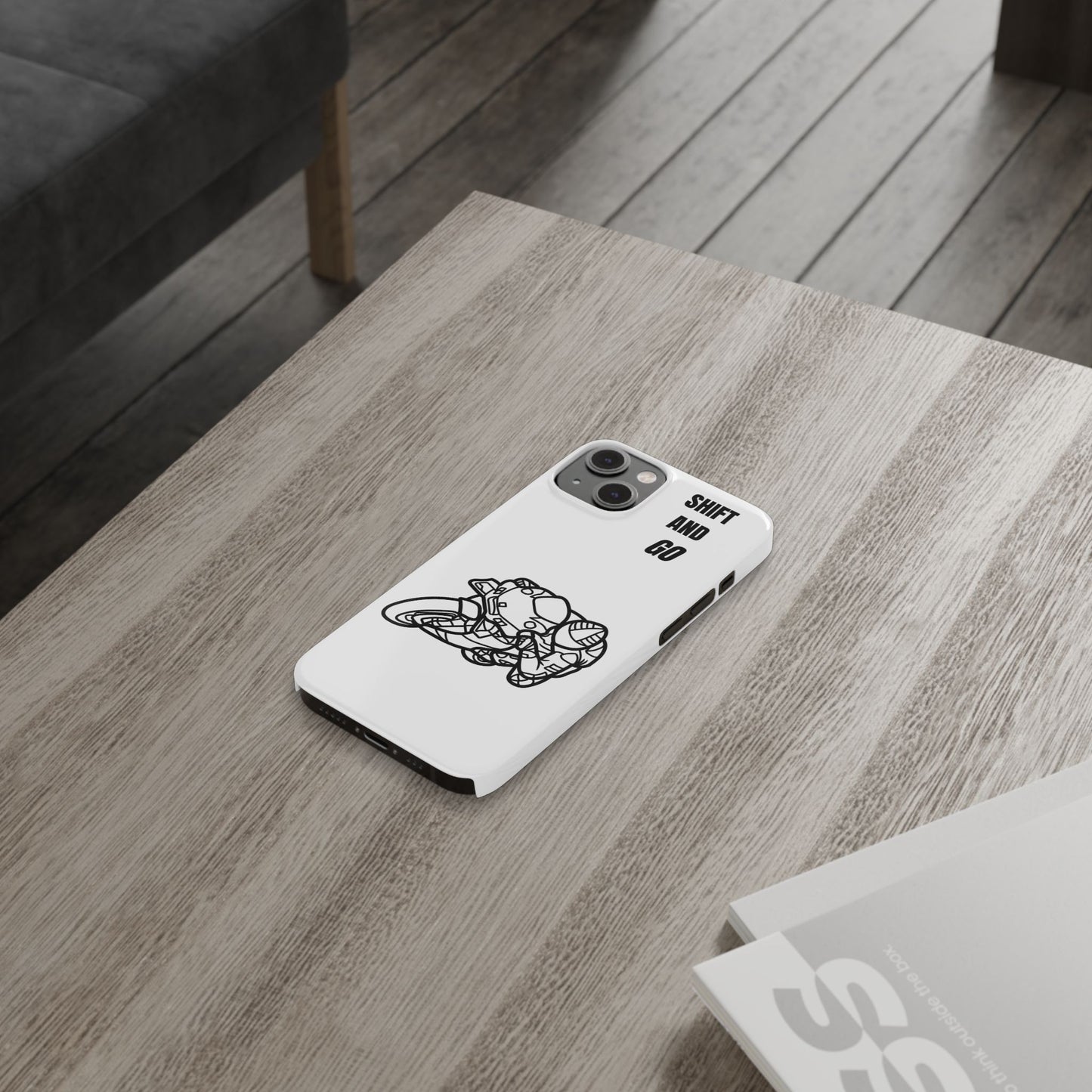 Motorcycle Slim Phone Cases - Shift and Go, Biker Gift, Moto Lover Accessory, Phone Protection, Unique Motorcycle Design