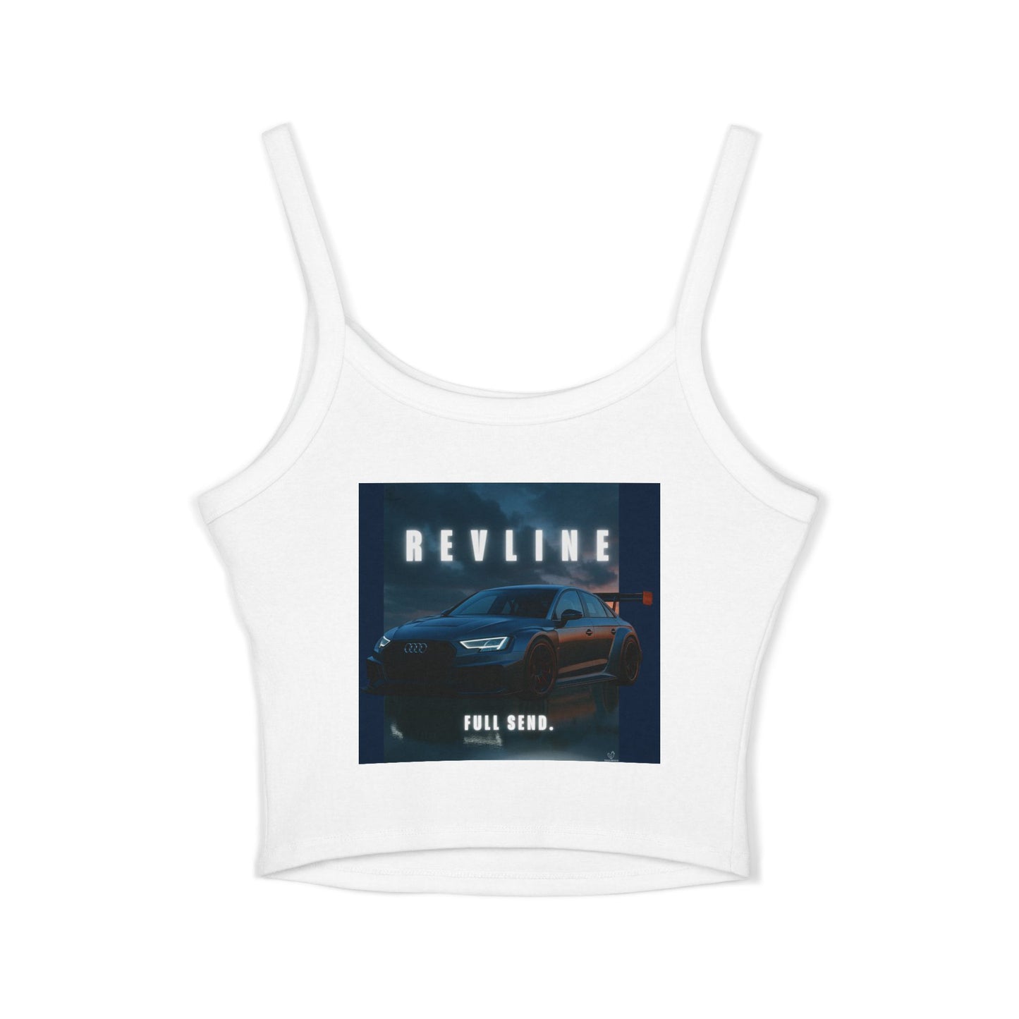Audi Racing Inspired Backprint Spaghetti Strap Tank Top