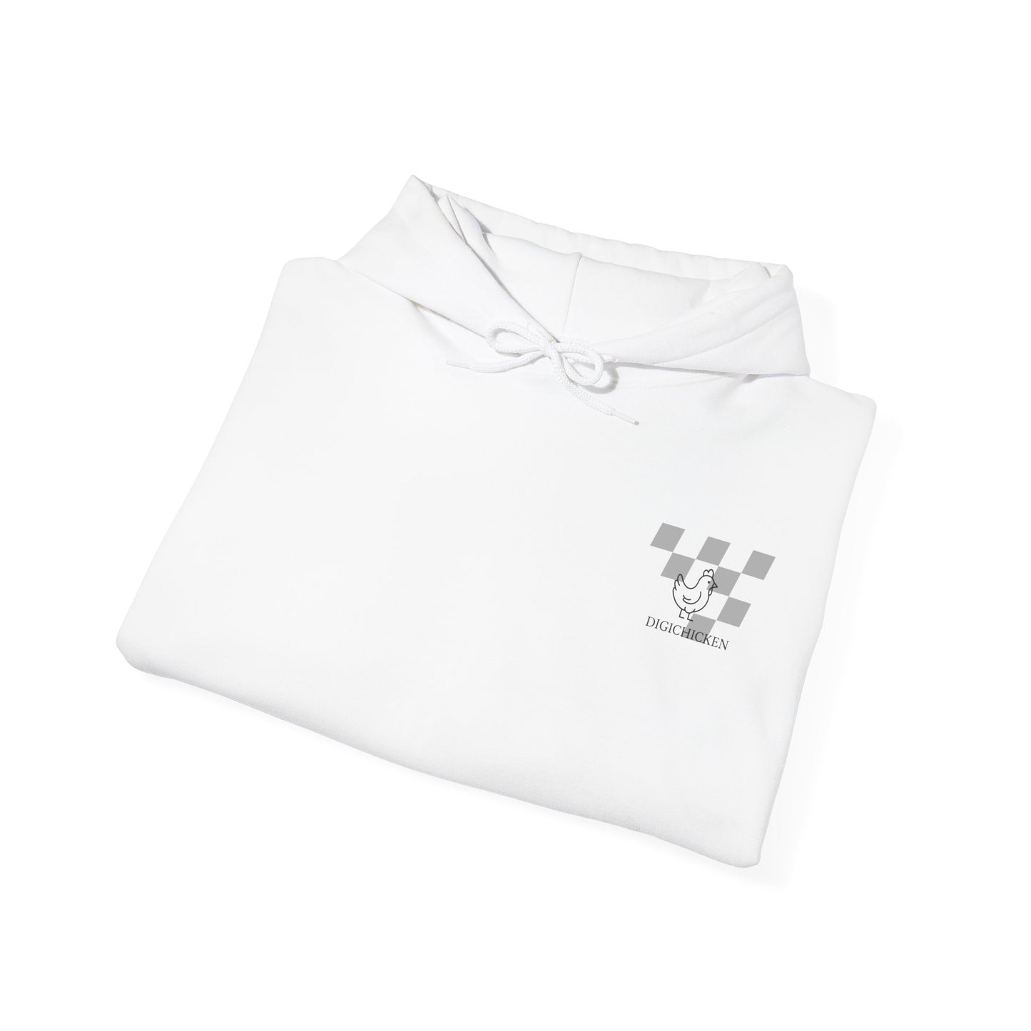 BenZ inspired Racing Hoodie with backprint- White racing car with rear spoiler