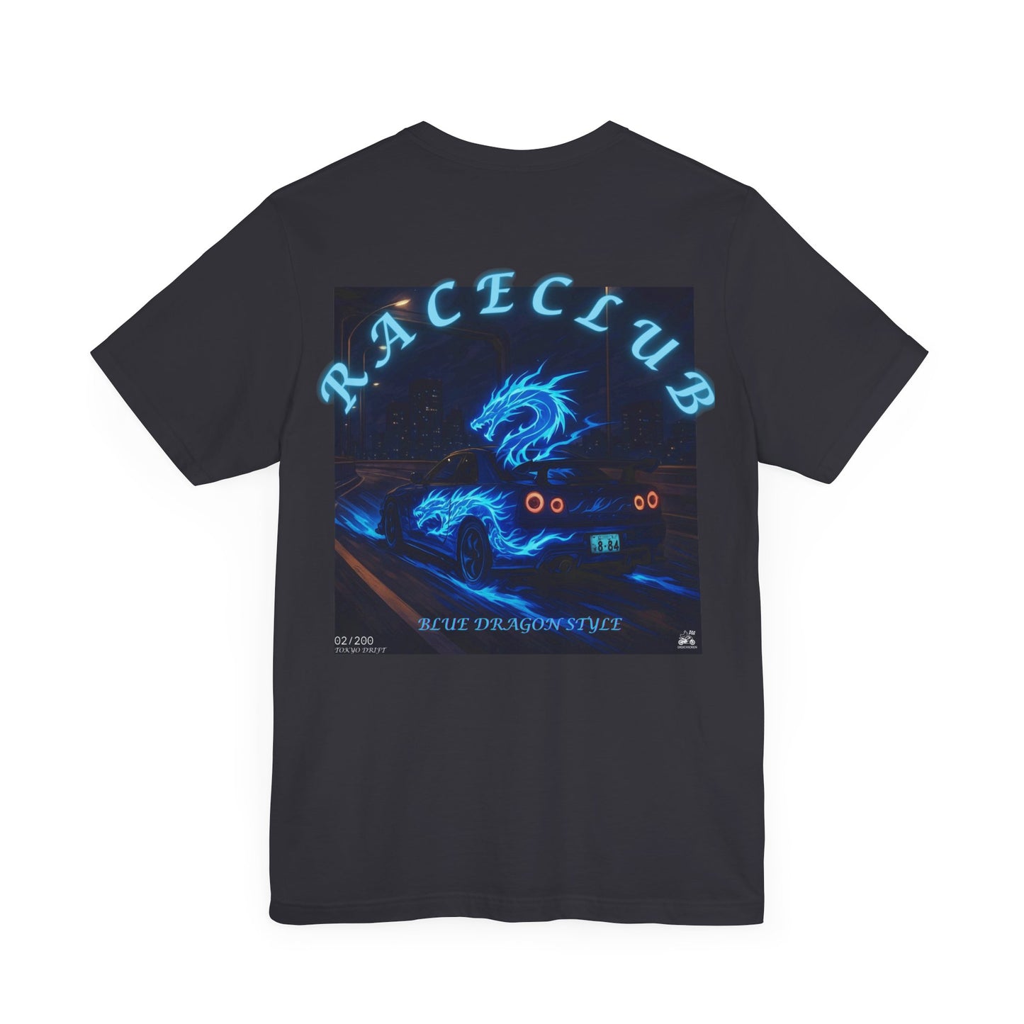 Blue Dragon Race Club Unisex Jersey Tee - Perfect Gift for Car Enthusiasts