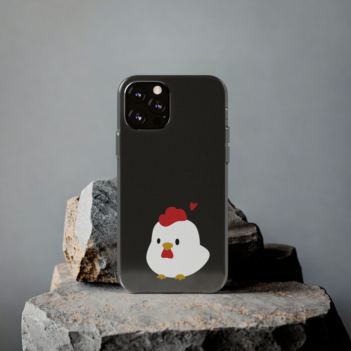 Cute Chicken Soft Phone Case, Animal Phone Cover for Farm Lovers, Gifts for Her, Cute Smartphone Accessory, Chicken Lover Gift