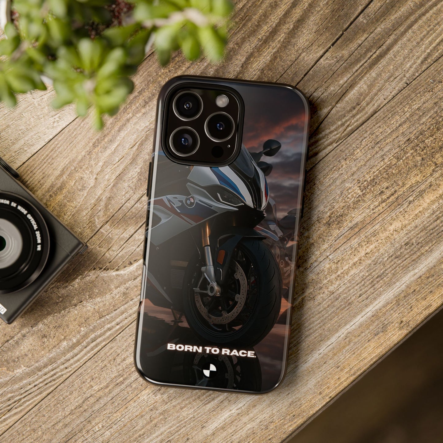 Coque de téléphone pour moto BMW – Design Born to Race