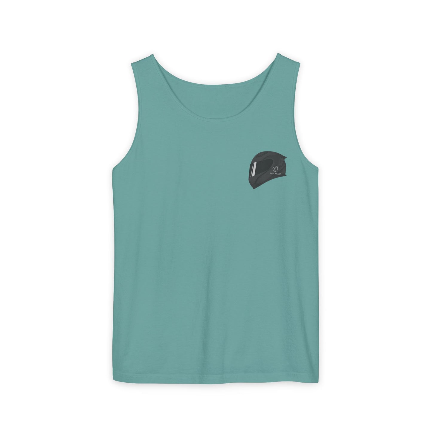 650r Backprint Cool Motorcycle Graphic Tank Top - Unisex Garment-Dyed