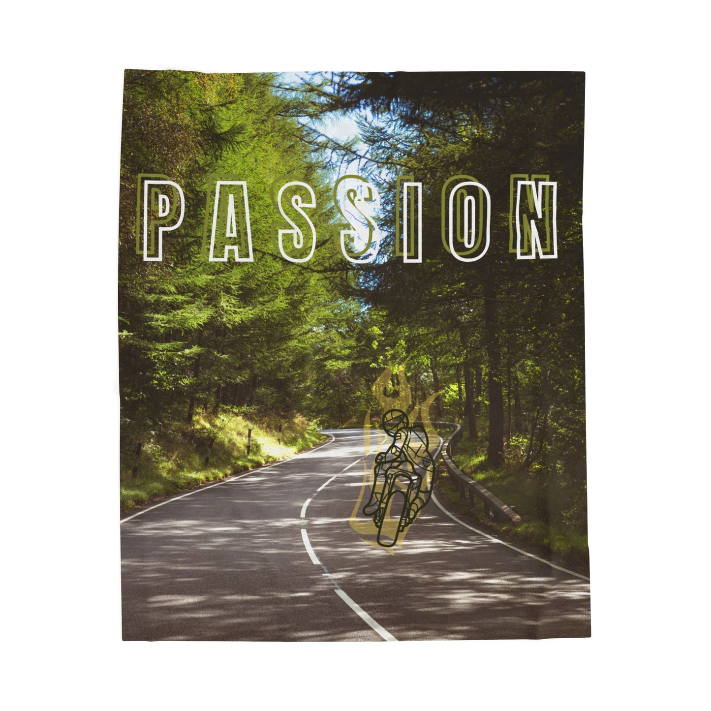 Passion Velveteen Plush Blanket, Cozy Throw Blanket, Gift for Nature Lovers, Home Decor, Warm Bed Accessory