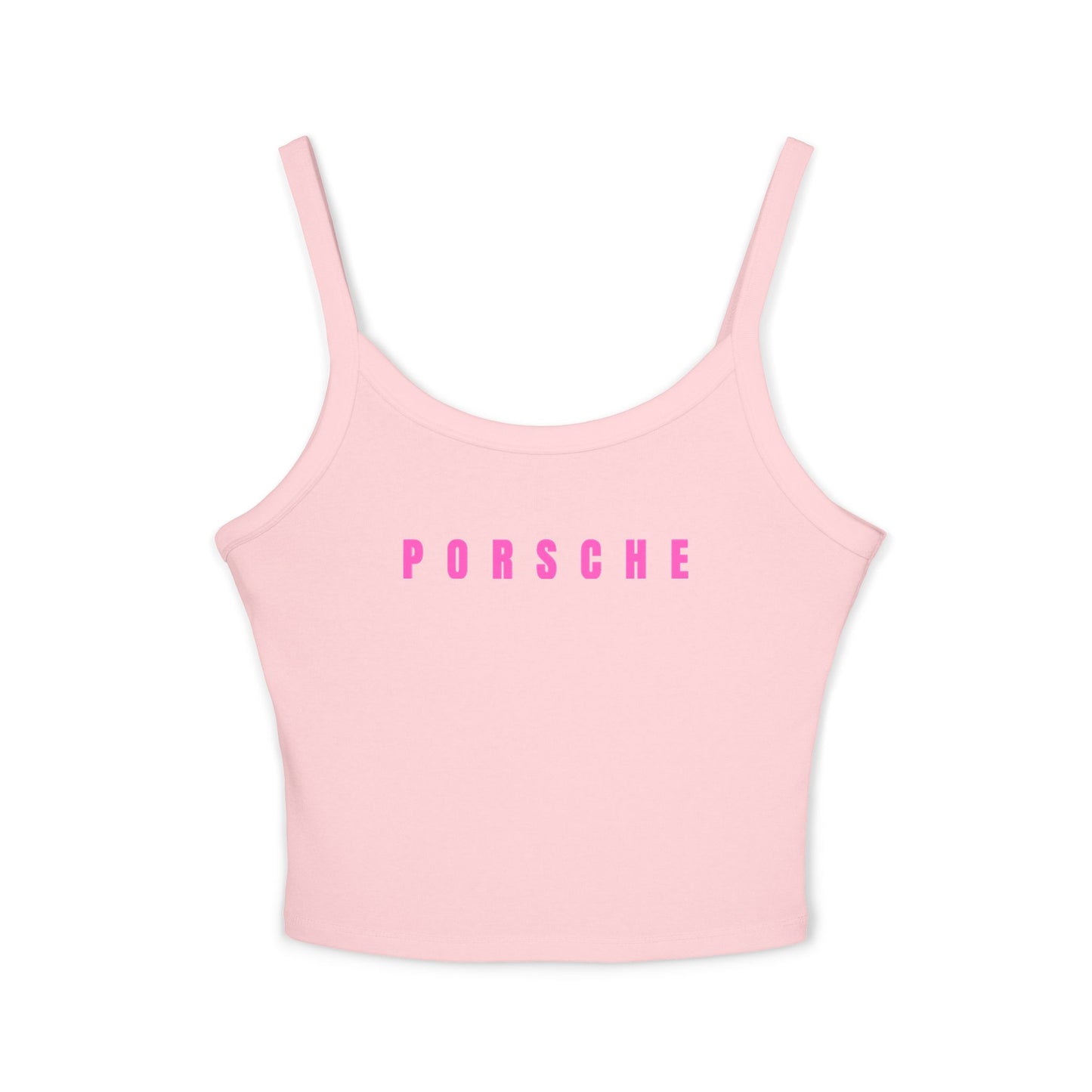 Pink Porsche Women's Spaghetti Strap Top, Porsche Top für Sommer, Auto-Liebhaber, Car Enthusiast Gift, Casual Summer Tank, Automotive