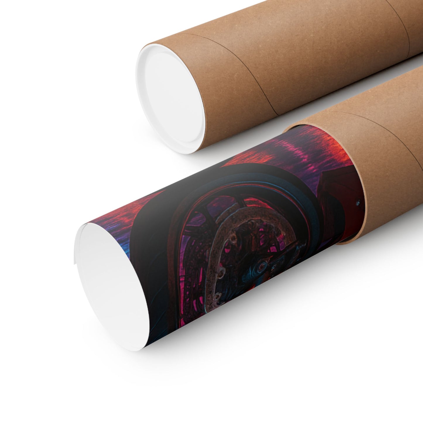 Affiche verticale mate néon moto 650r - Speed & Velocity Art