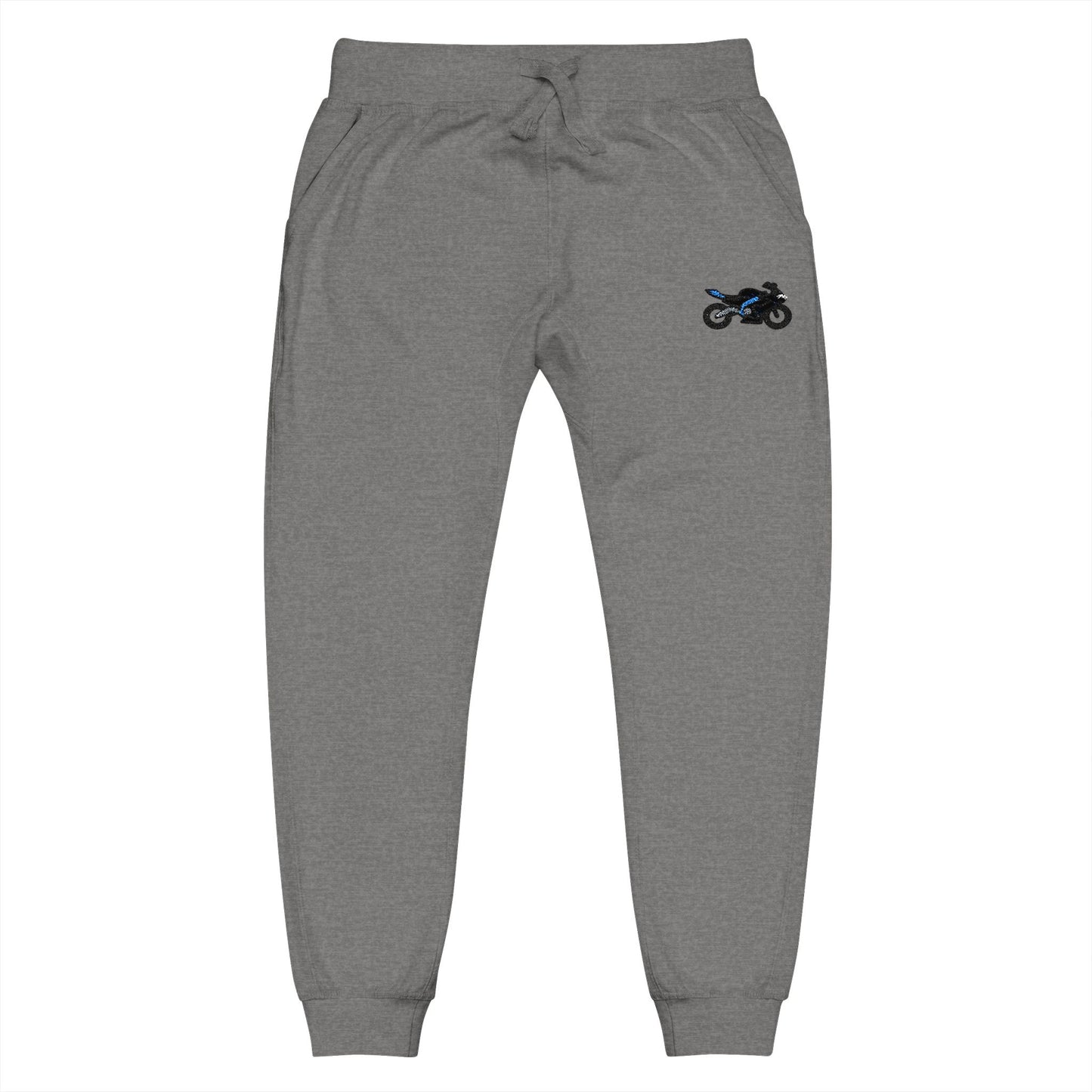 Yamaha inspired Motorcycle Embroidered Unisex Fleece Sweatpants - Cozy & Stylish Activewear