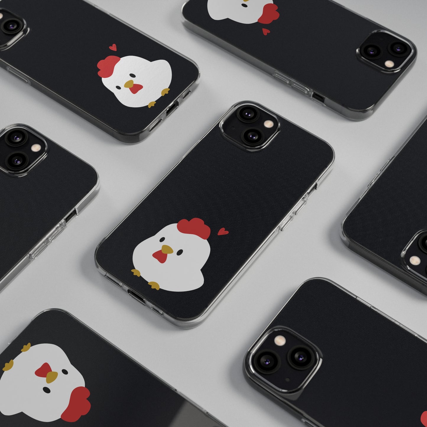 Cute Chicken Soft Phone Case, Animal Phone Cover for Farm Lovers, Gifts for Her, Cute Smartphone Accessory, Chicken Lover Gift