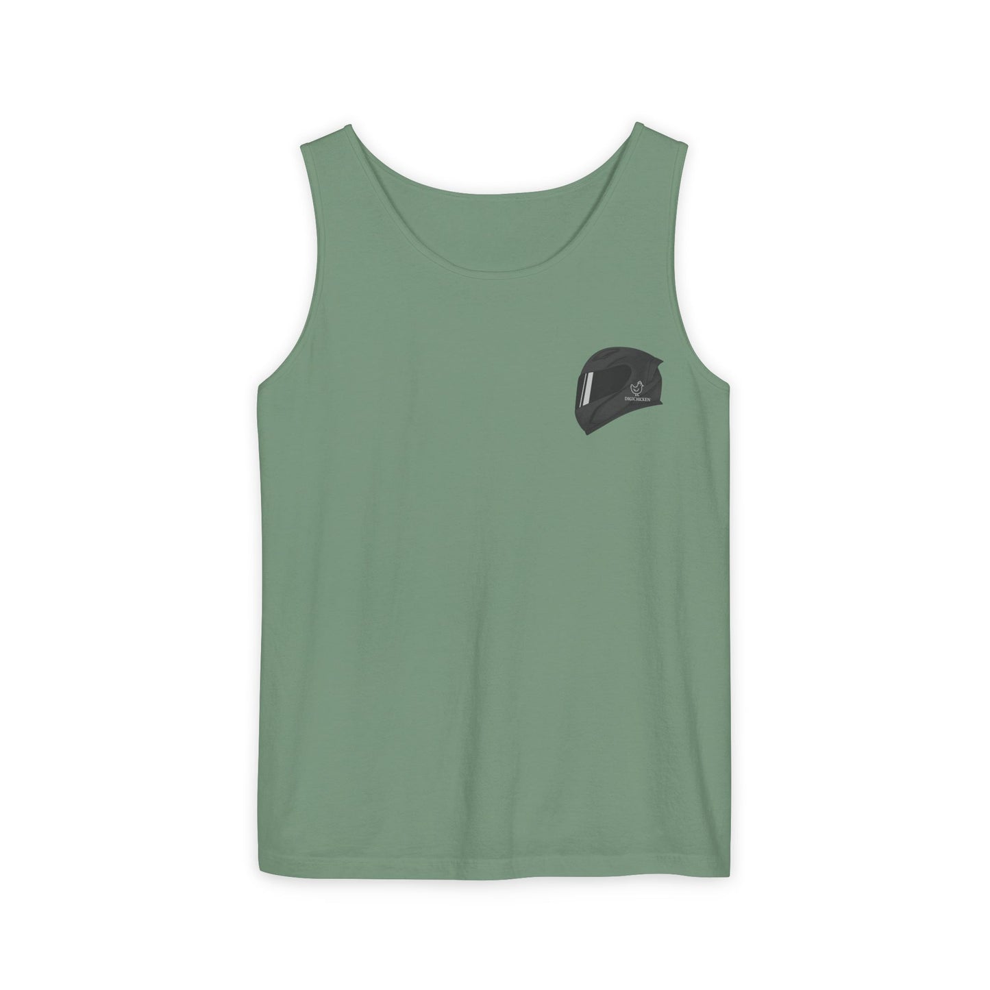 Zx6r Backprint Nice Custom Motorcycle Graphic Tank Top - Unisex Garment-Dyed