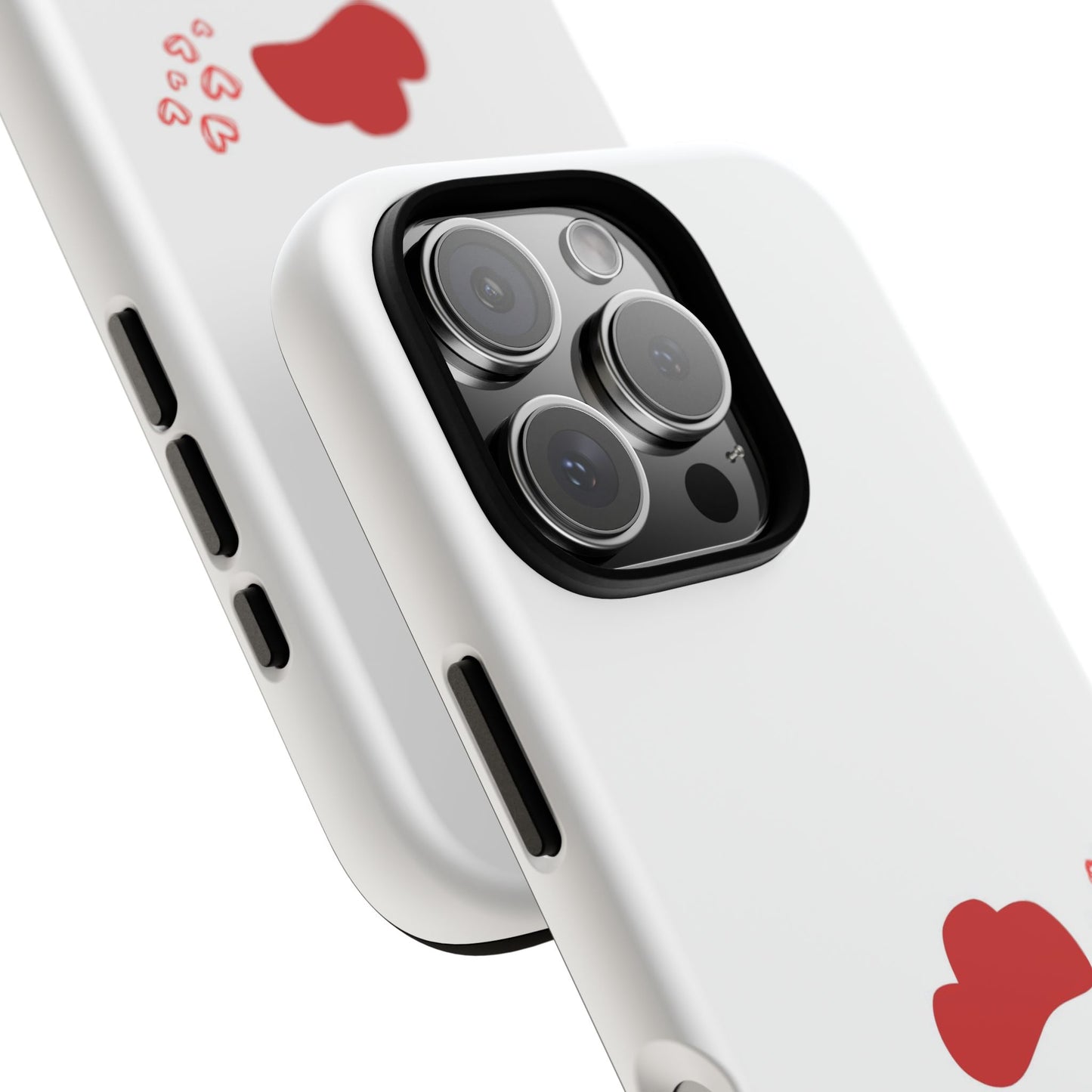 Coque de téléphone mignonne en forme de poulet, coques résistantes pour les amoureux des animaux, cadeau de Saint-Valentin, décoration de ferme, accessoires mobiles uniques, motif cœur