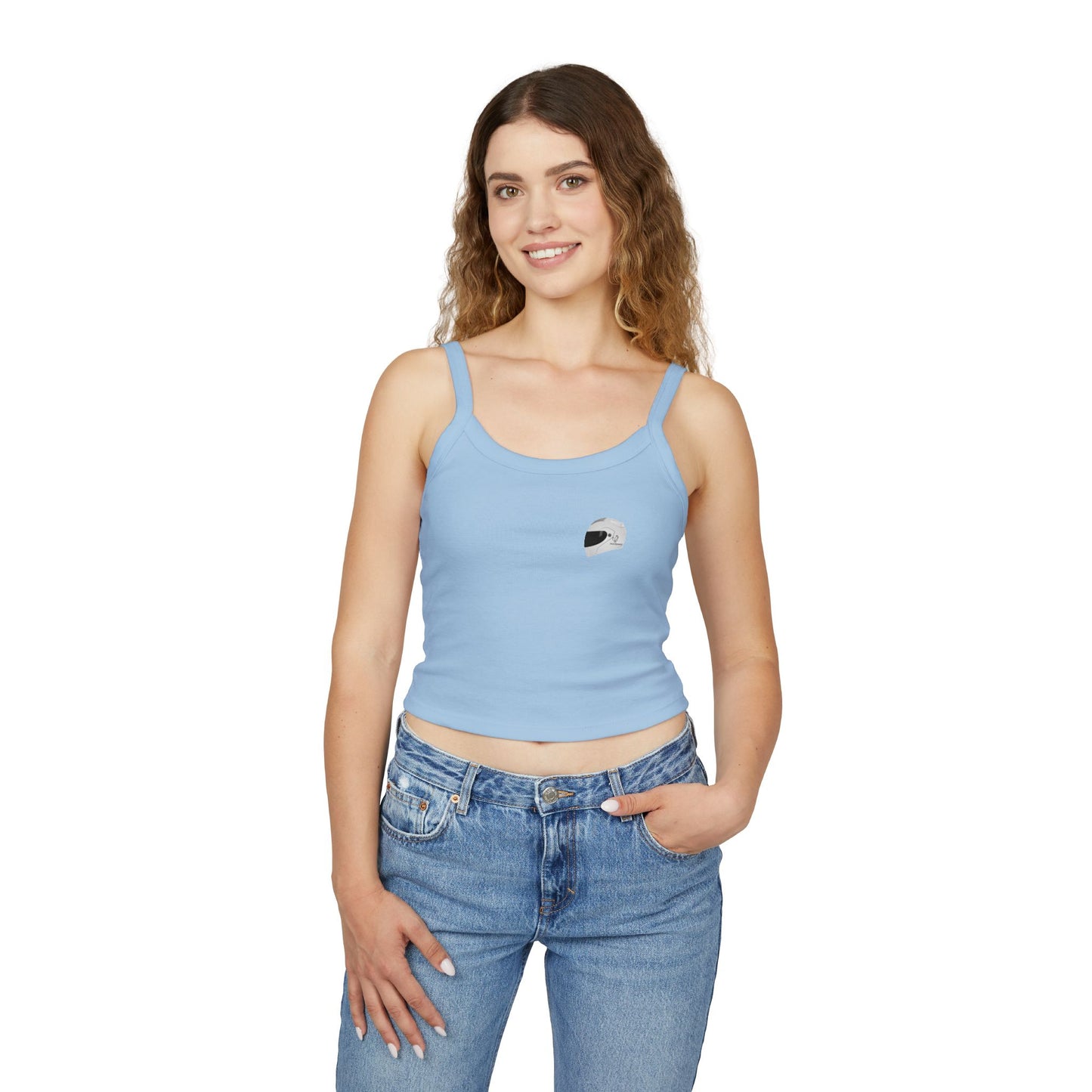s1000rr cool Summer Top with Backprint, Motorcycle Spaghetti Strap Tank Top - Born to Race Graphic