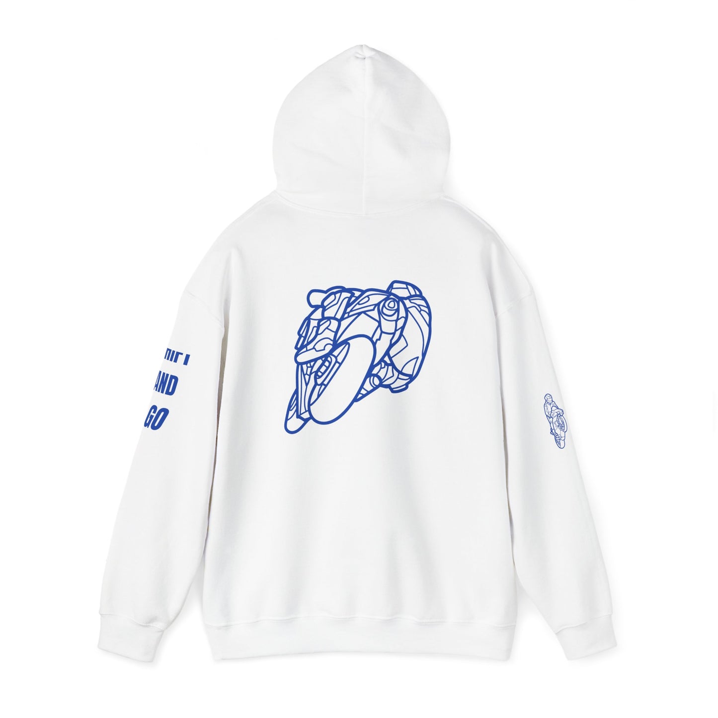 Motorcycle Design Hoodie, Perfect for Bikers, Gift for Riders, Cozy Streetwear, Unisex Sweatshirt, Casual Outfit for Adventures