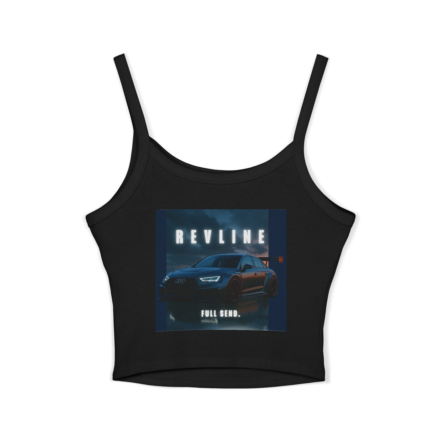 Audi Racing Inspired Backprint Spaghetti Strap Tank Top