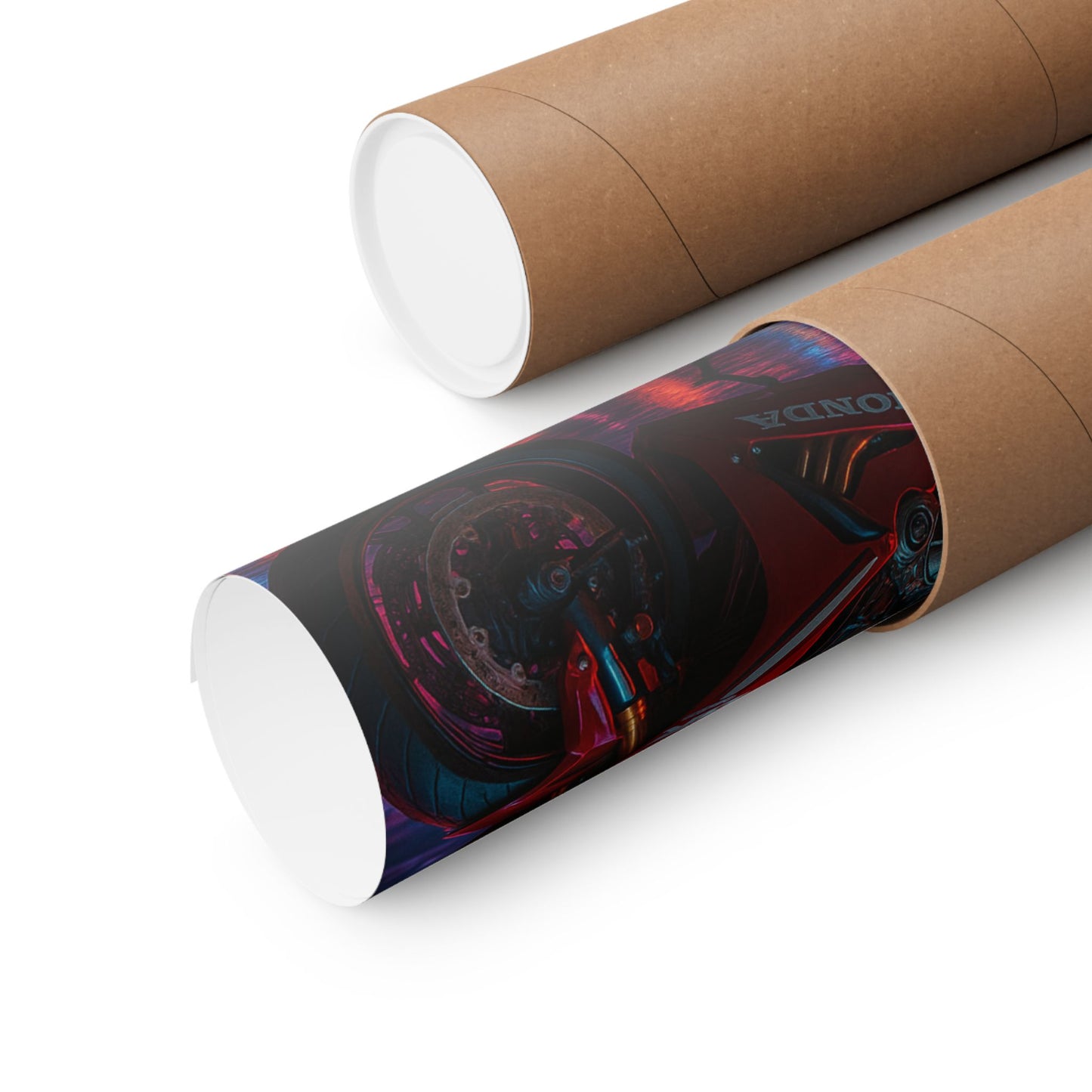 Affiche verticale mate néon moto 650r - Speed & Velocity Art