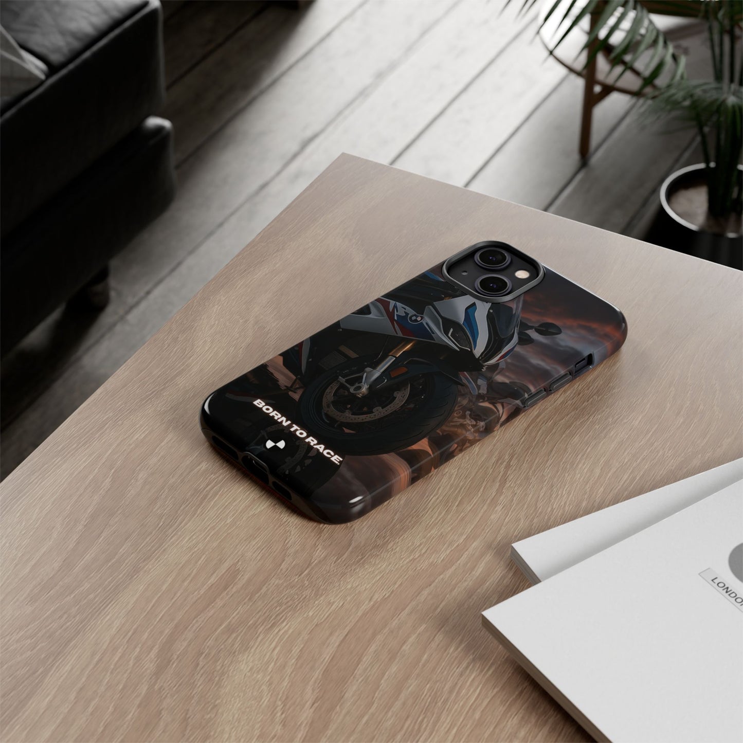 Coque de téléphone pour moto BMW – Design Born to Race