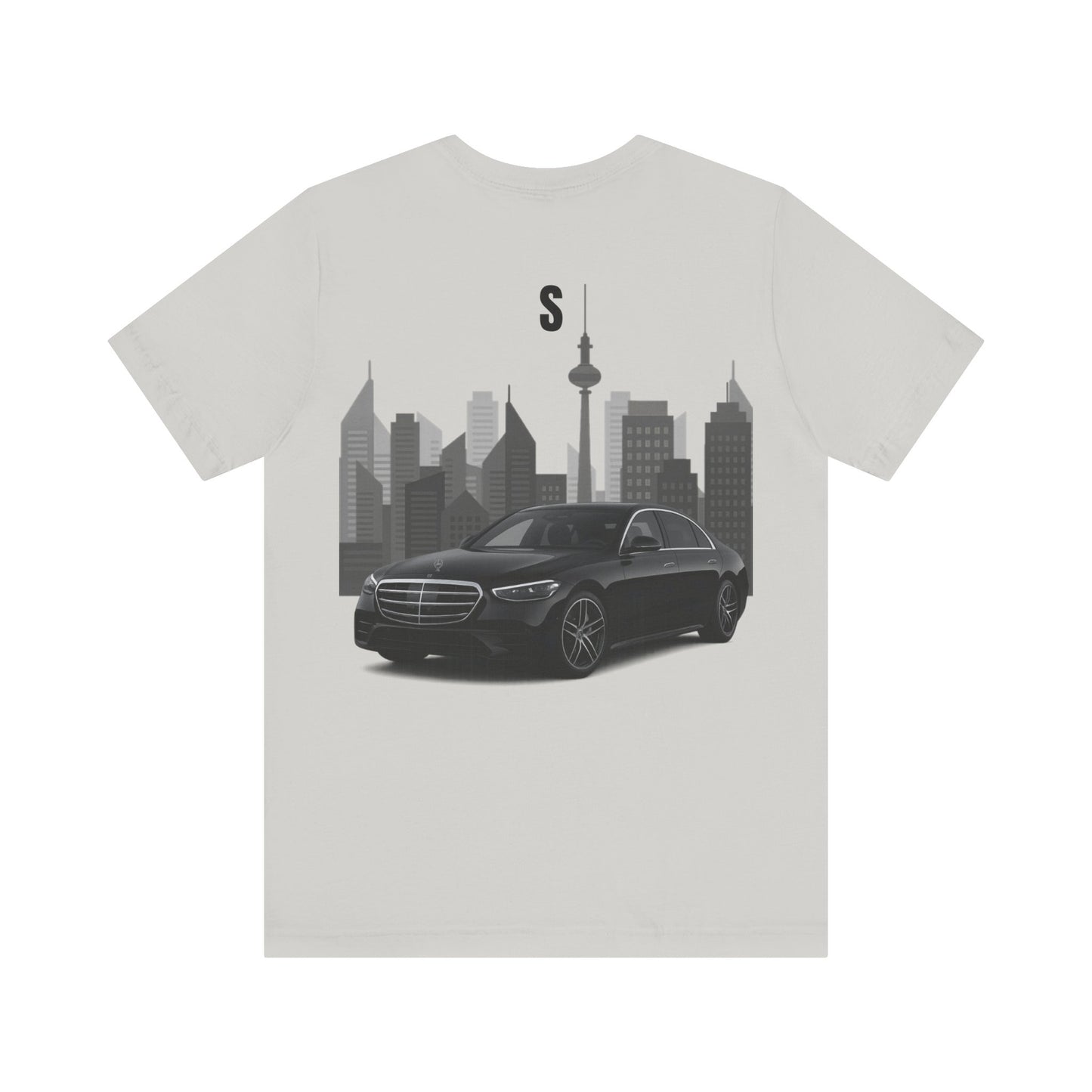 Urban Vibes Car Graphic Tee, Unisex Jersey Short Sleeve Tee, Cityscape T-Shirt, Cool Car Shirt, Gift for Car Lovers, Trendy Everyday Wear