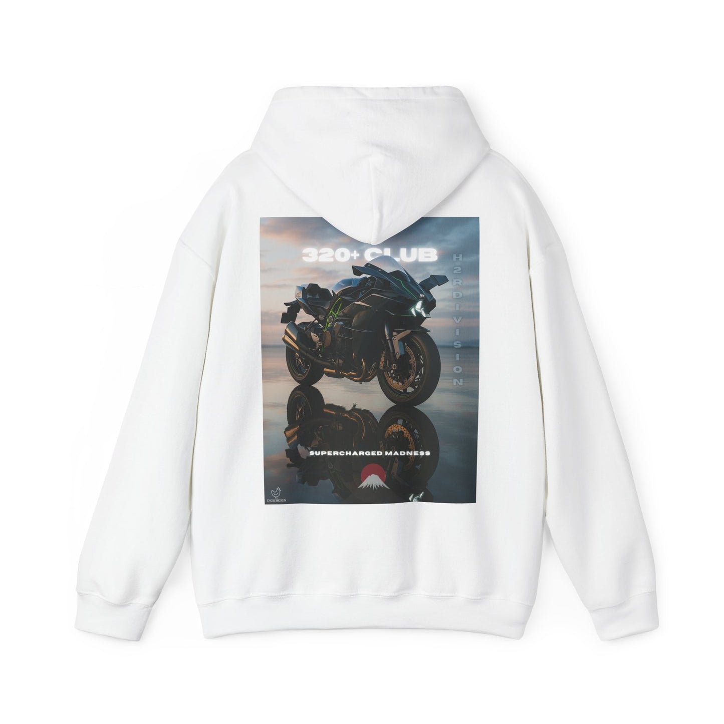H2R Racing-Inspired Unisex Heavy Blend Hoodie with Graphic Art Design