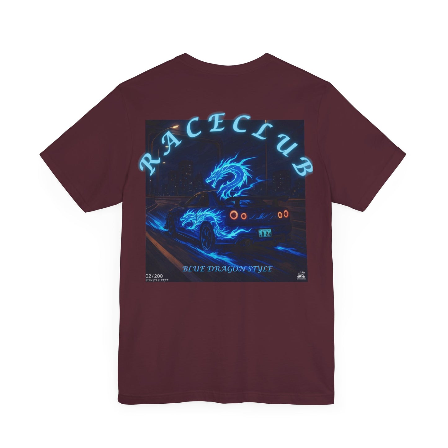 Blue Dragon Race Club Unisex Jersey Tee - Perfect Gift for Car Enthusiasts