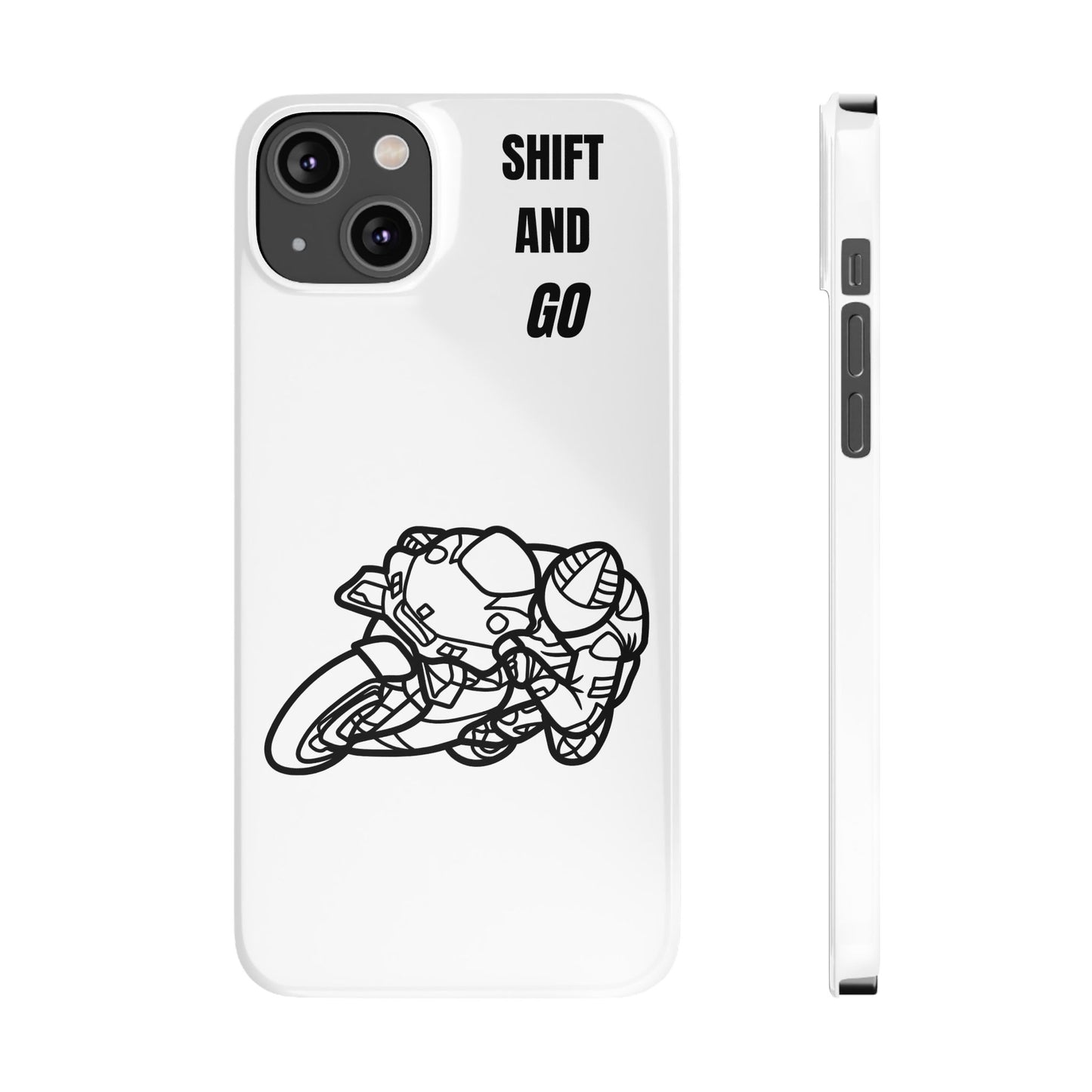 Motorcycle Slim Phone Cases - Shift and Go, Biker Gift, Moto Lover Accessory, Phone Protection, Unique Motorcycle Design
