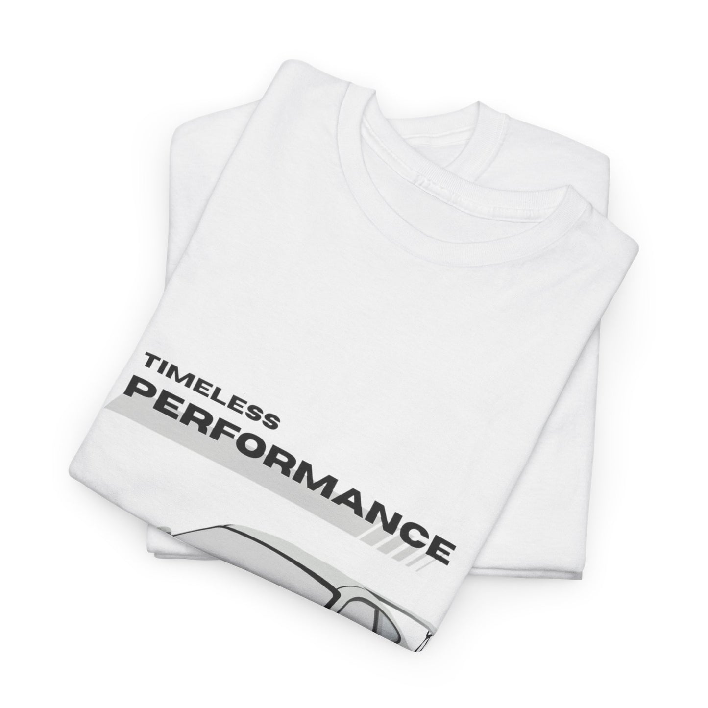 Performance intemporelle, Porsche, T-shirt unisexe en coton épais, T-shirt pour passionné d'automobile, Cadeau automobile, Vêtements de sport automobile, Tenue décontractée, T-shirt unisexe