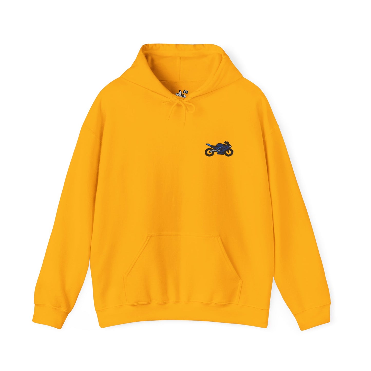 Yamaha inspired Embroidery Minimalist Graphic Hoodie for Casual Style