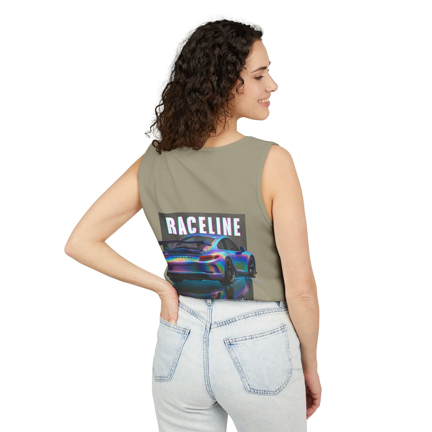 Raceline Holo Inspired Car - Unisex Garment-Dyed Tank Top