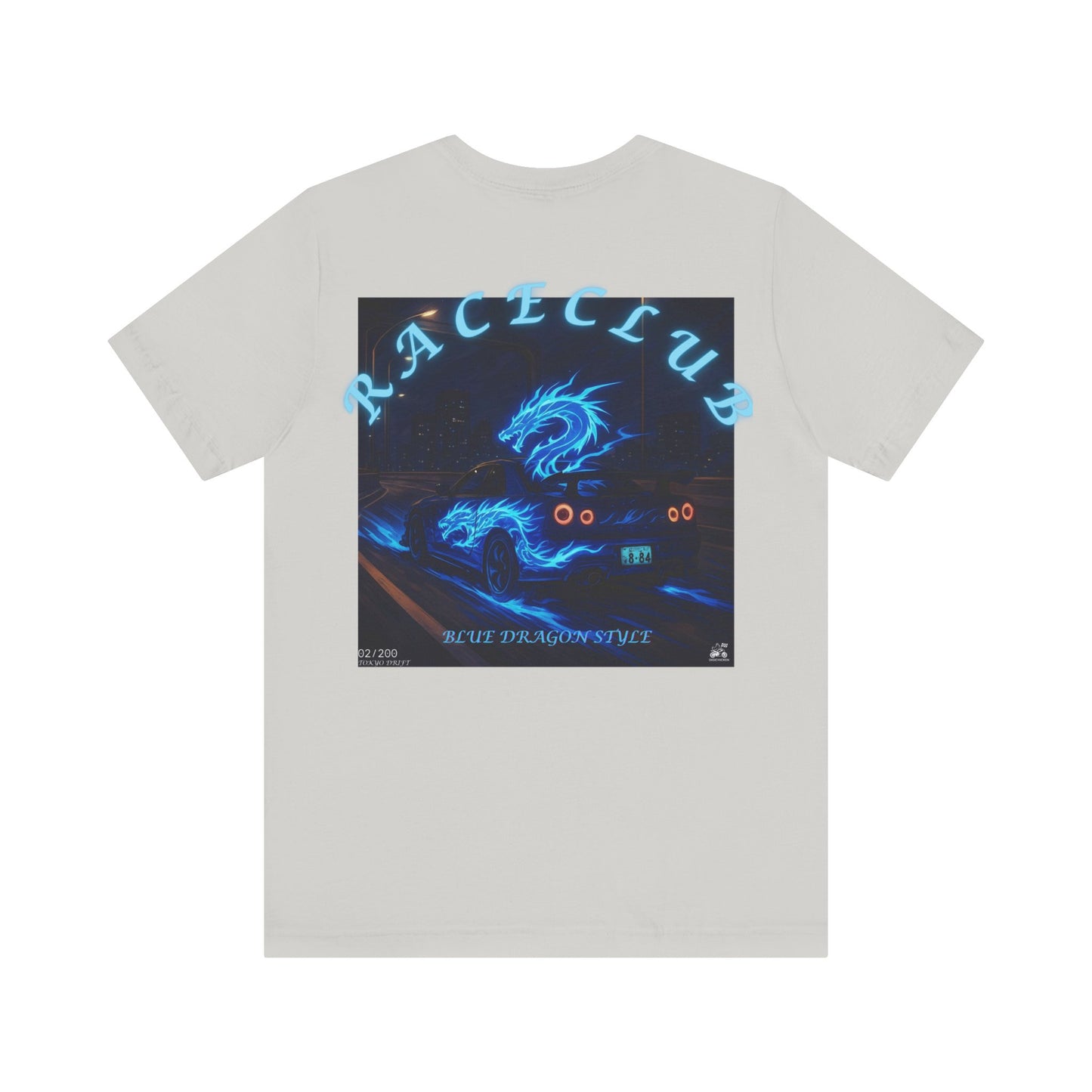 Blue Dragon Race Club Unisex Jersey Tee - Perfect Gift for Car Enthusiasts