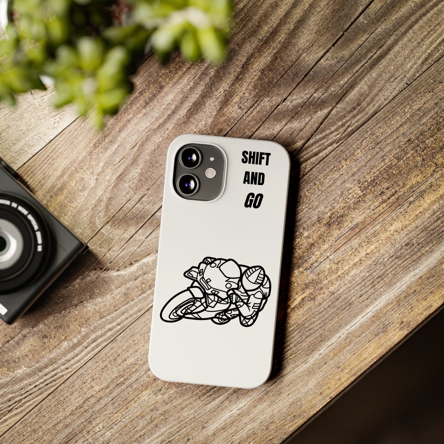 Motorcycle Slim Phone Cases - Shift and Go, Biker Gift, Moto Lover Accessory, Phone Protection, Unique Motorcycle Design