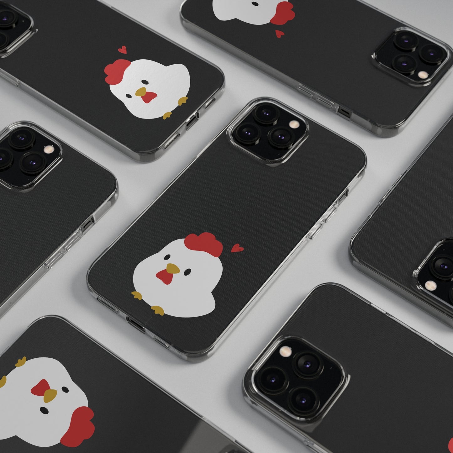 Cute Chicken Soft Phone Case, Animal Phone Cover for Farm Lovers, Gifts for Her, Cute Smartphone Accessory, Chicken Lover Gift