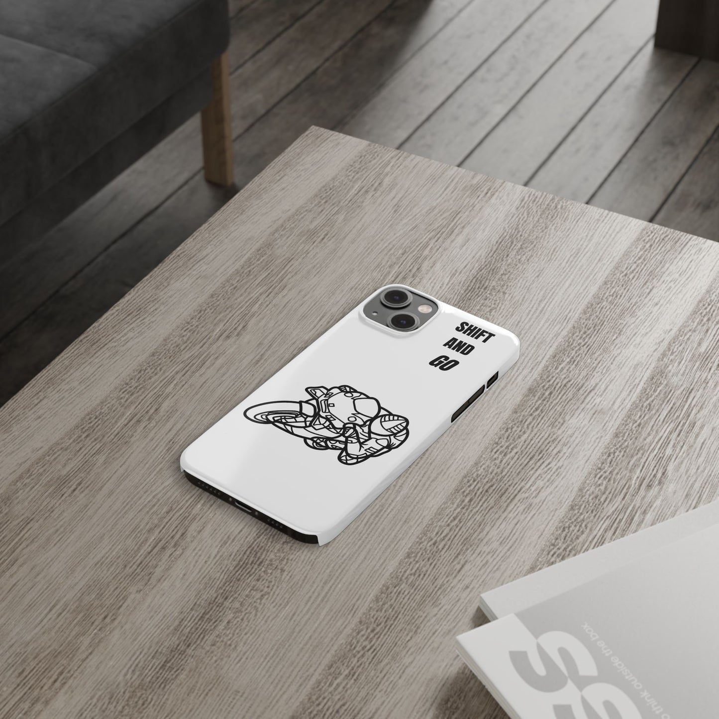 Motorcycle Slim Phone Cases - Shift and Go, Biker Gift, Moto Lover Accessory, Phone Protection, Unique Motorcycle Design