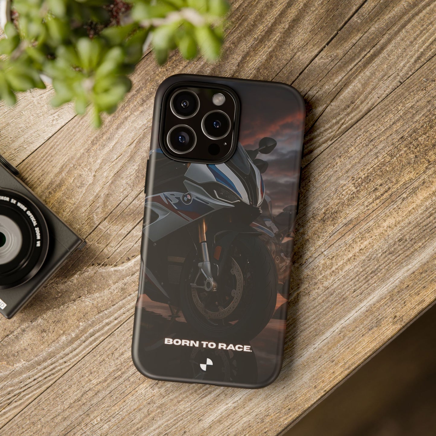 Coque de téléphone pour moto BMW – Design Born to Race