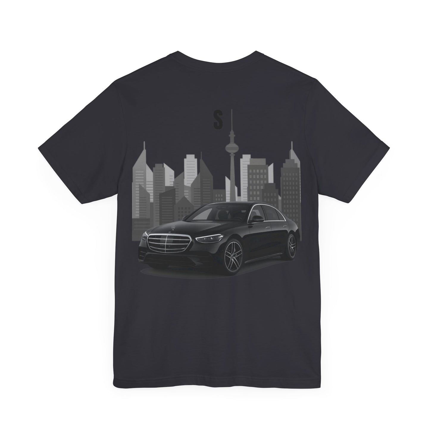 Urban Vibes Car Graphic Tee, Unisex Jersey Short Sleeve Tee, Cityscape T-Shirt, Cool Car Shirt, Gift for Car Lovers, Trendy Everyday Wear