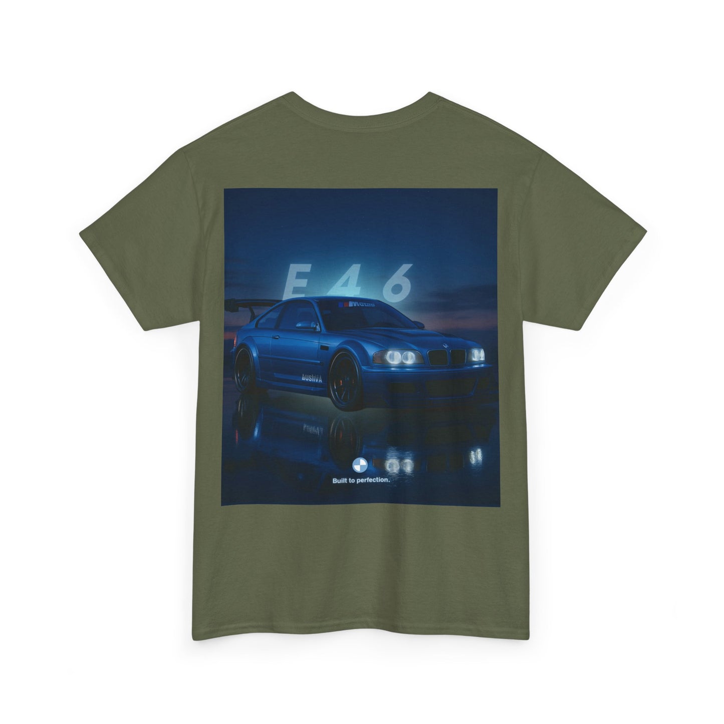 T-shirt graphique E46 Racing - Cadeau pour passionné d'automobile, T-shirt de course, Vêtements de sport automobile, Haut pour amoureux de voitures, Vêtements automobiles