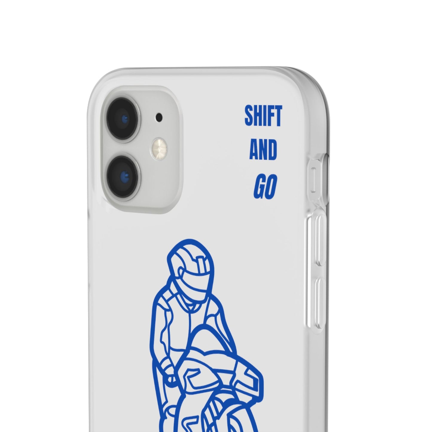 Motorcycle Flexi Cases - Shift and Go Design, Biker Gift, Phone Accessory, Sporty Case, Riding Enthusiast