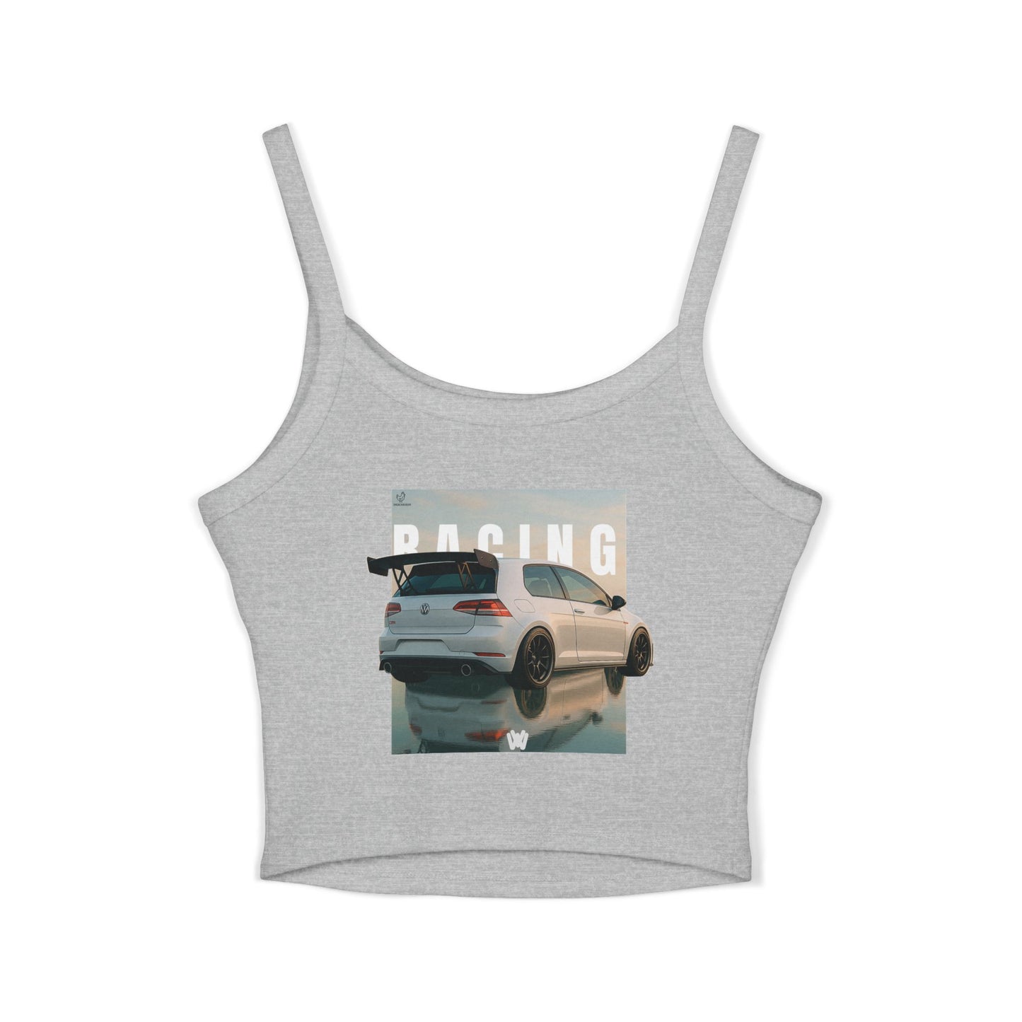 Women's Tank Top - GTI Racing Spaghetti Top with Cool Backprint