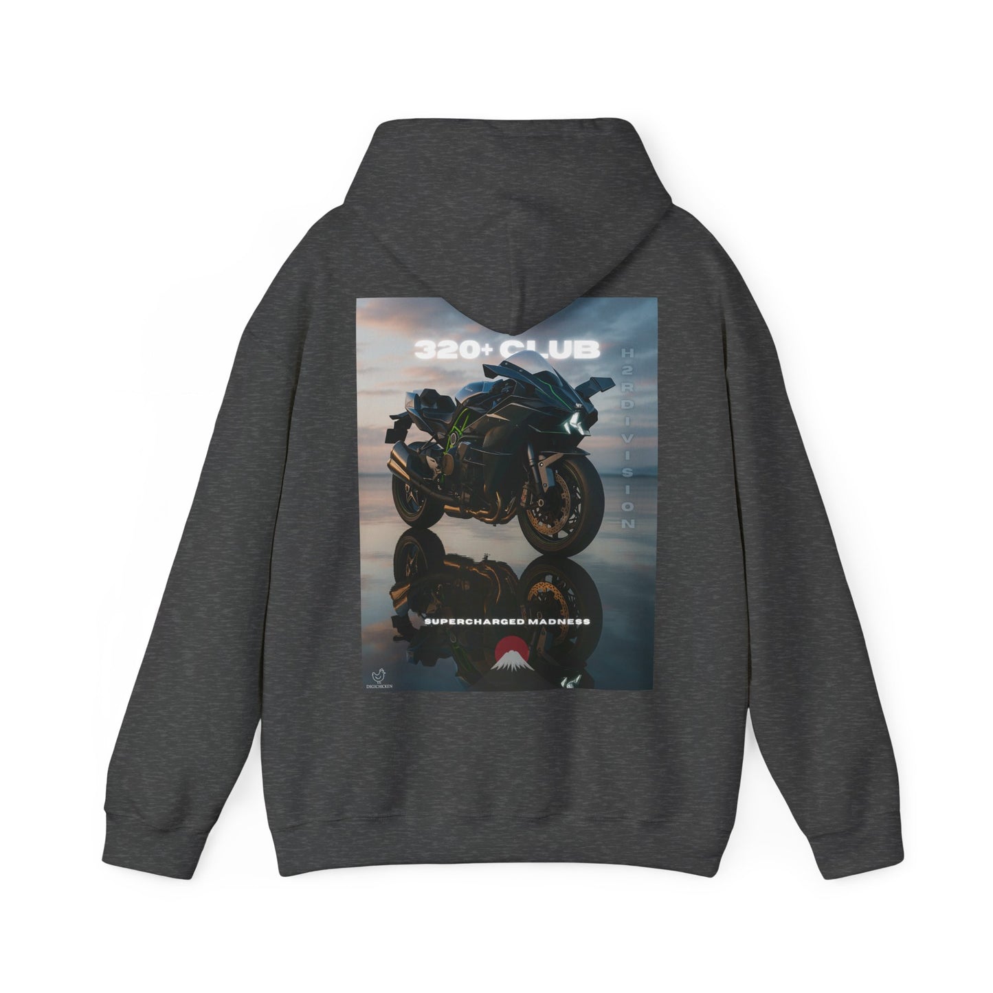 H2R Racing-Inspired Unisex Heavy Blend Hoodie with Graphic Art Design