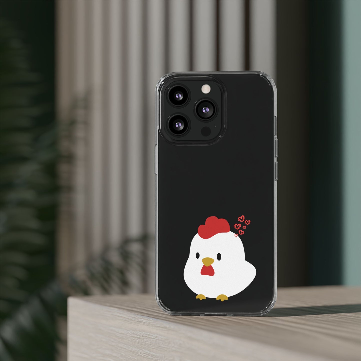 Coque transparente en forme de poulet, adorable coque pour amoureux des animaux, cadeau pour enfants, décoration de ferme, cadeau d'anniversaire