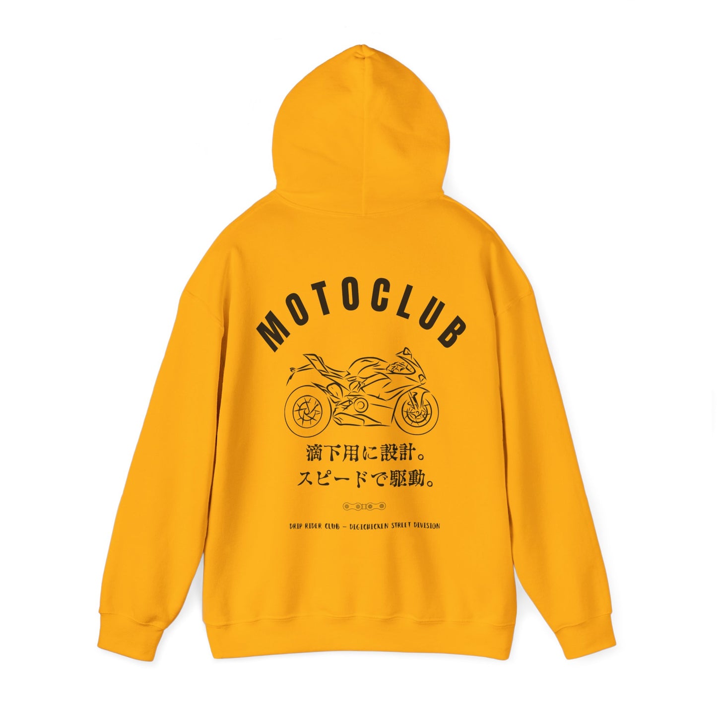 MOTOCLUB Unisex Heavy Blend™ Hooded Sweatshirt - Moto Club Graphic Hoodie for Motorcycle Enthusiasts